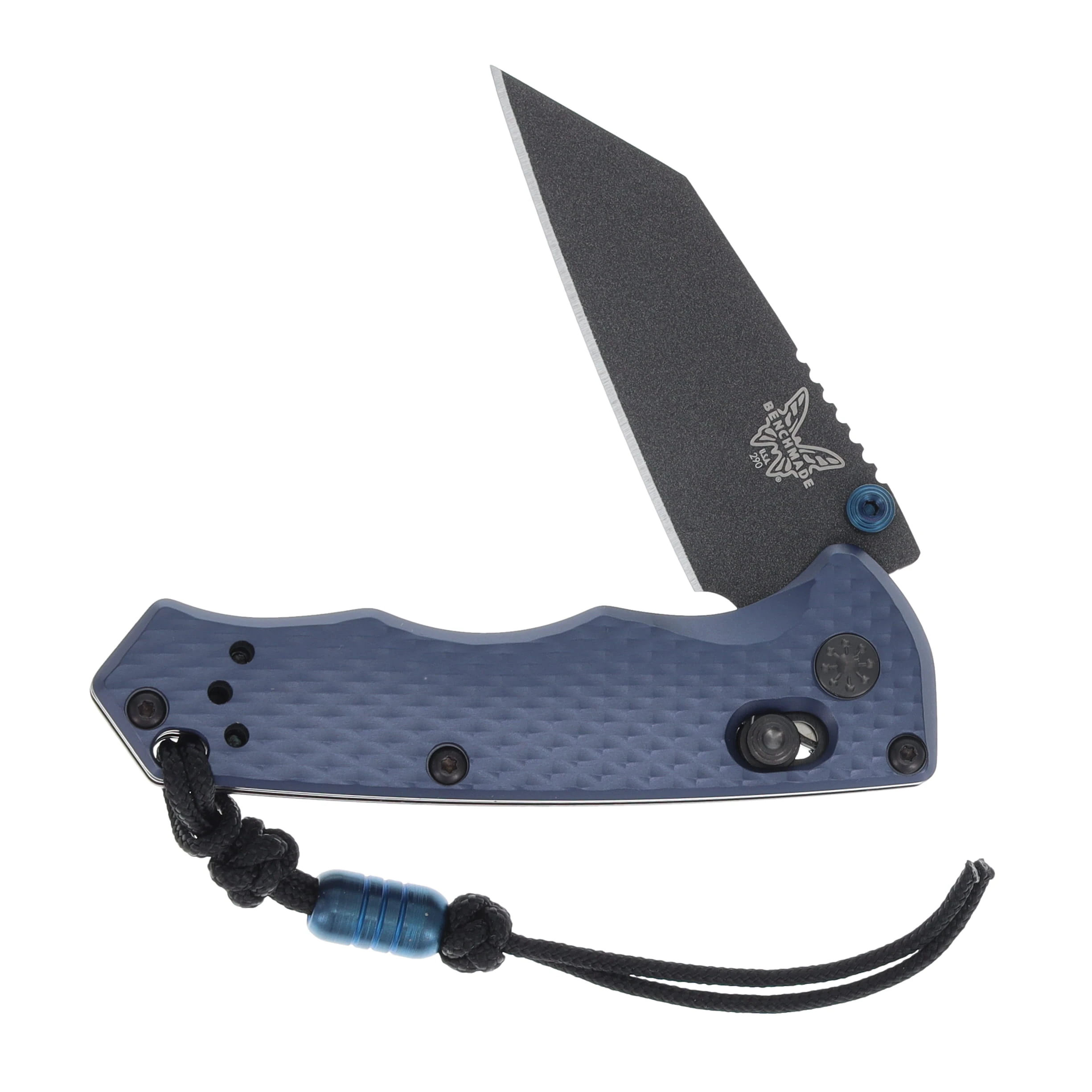 Benchmade 290BK Full Immunity AXIS Crater Blue Knife 2.49in Black Wharncliffe BM290BK View 3