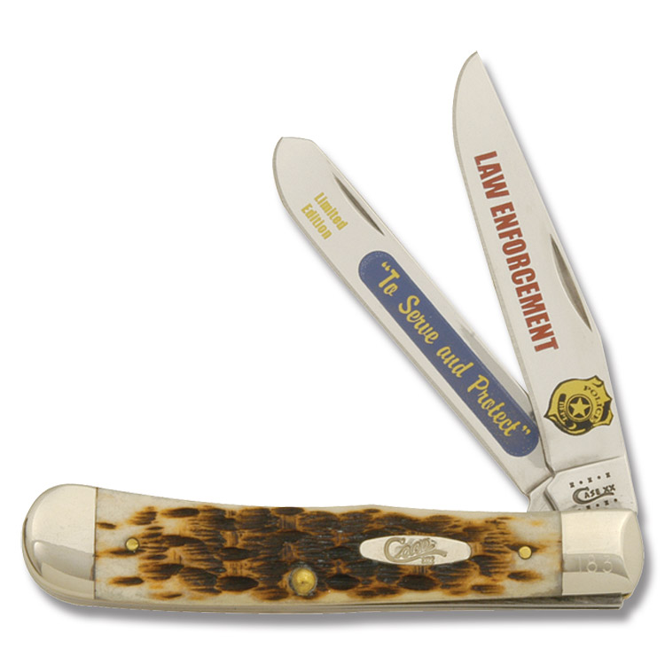 Case To Serve and Protect Trapper Folding knife CATLE View 2