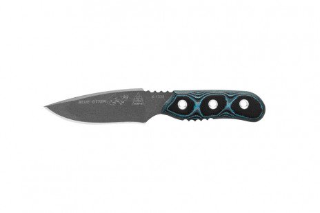 TOPS Blue Otter Blue - Black 3.5in Plain Tactical Gray Drop Point TPBLUOT01 View 1