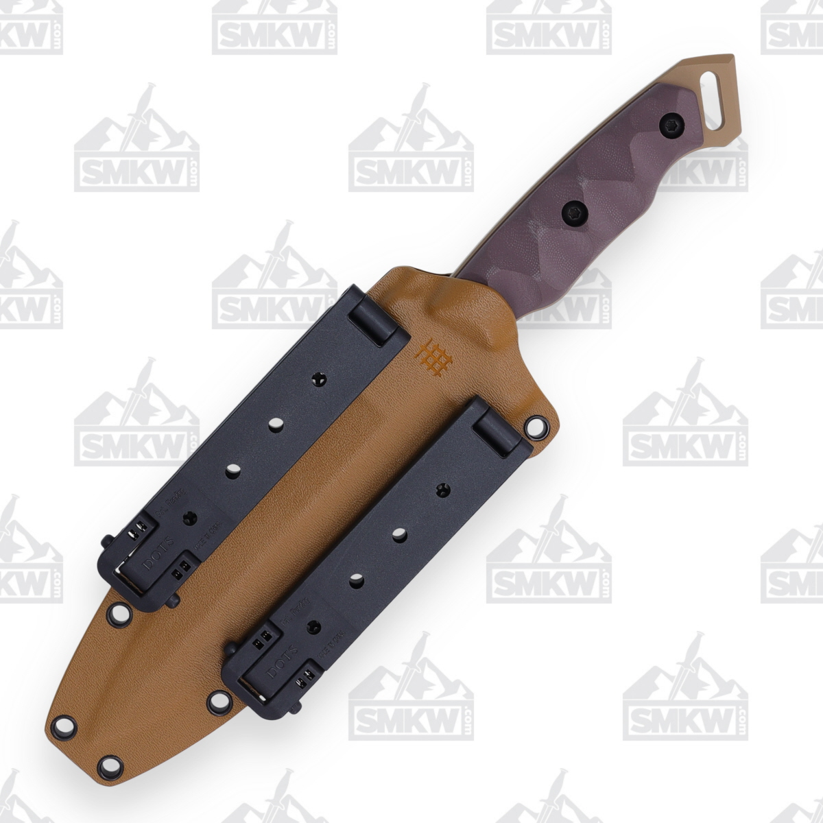 Halfbreed Medium Infantry Fixed Knife 6.49in Partially Serrated Burgundy G10 MIK01PSDE View 7