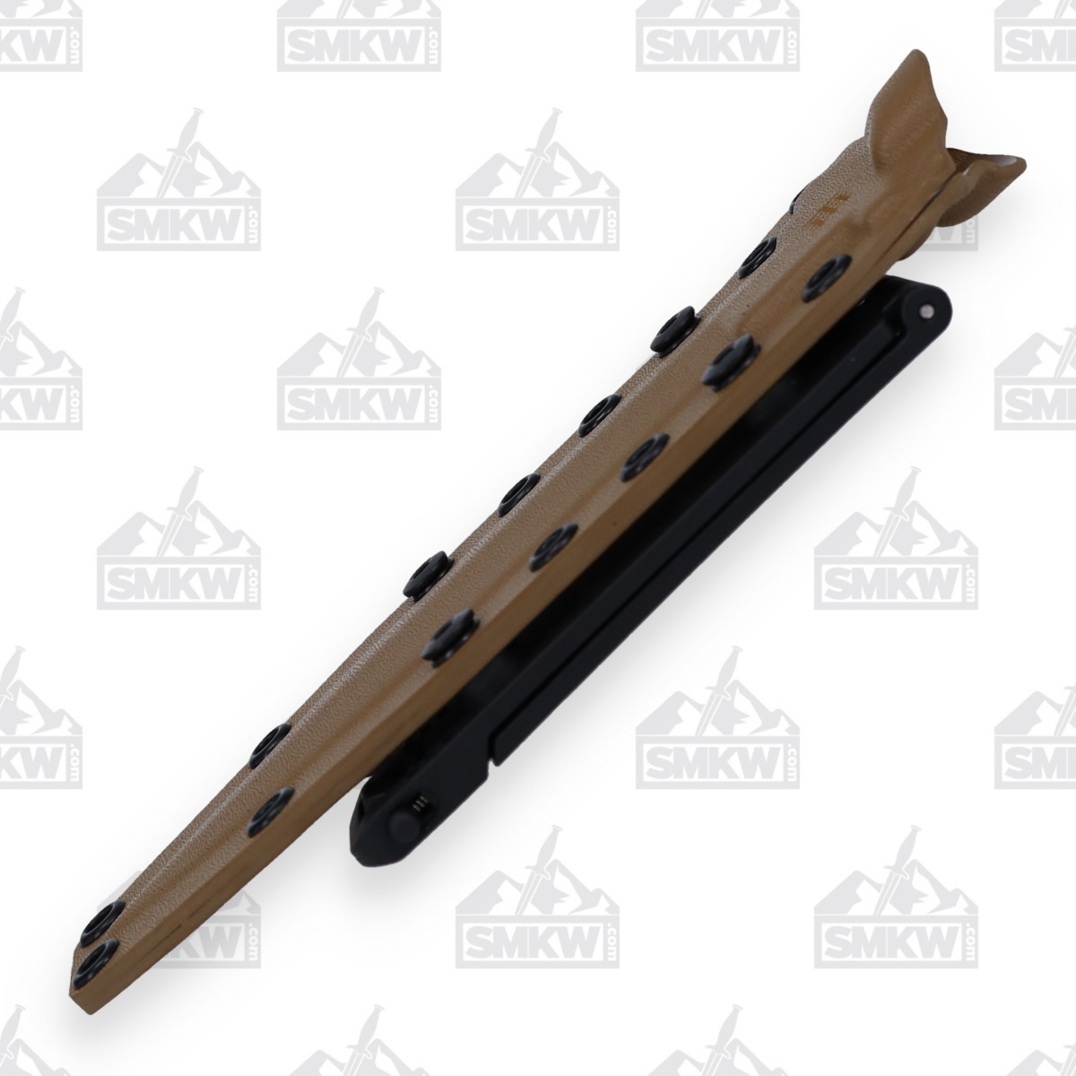 Halfbreed Medium Infantry Fixed Knife 6.49in Partially Serrated Burgundy G10 MIK01PSDE View 10