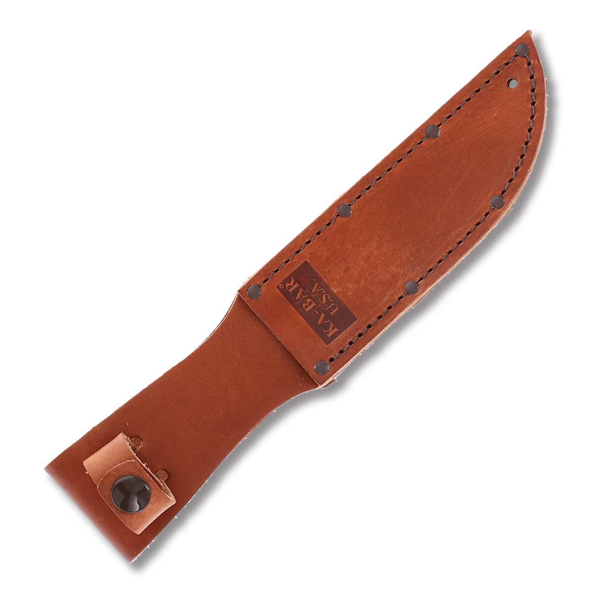 KA-BAR Short Fighting Fixed Knife Leather 5.25in 1095 Cro-Van Carbon Clip Point KA1261 View 3