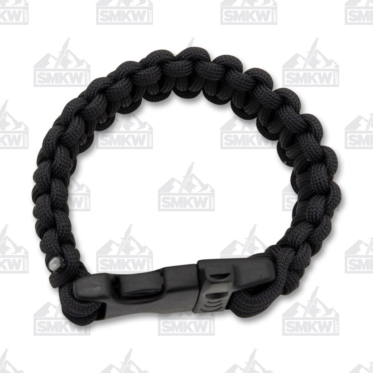 Combat Ready Survival Bracelet Black Paracord 9 Inch CBR361 View 1