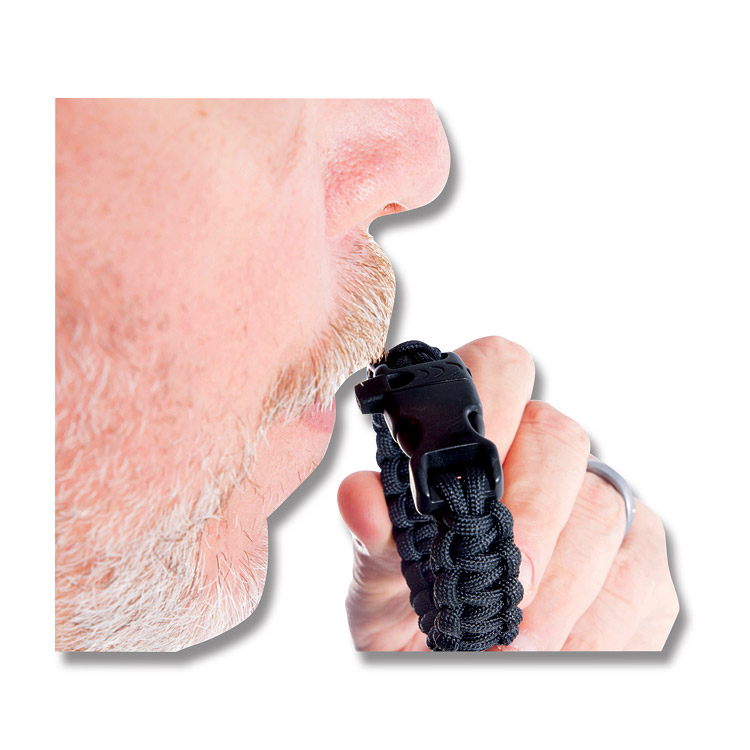 Combat Ready Survival Bracelet Black Paracord 9 Inch CBR361 View 6
