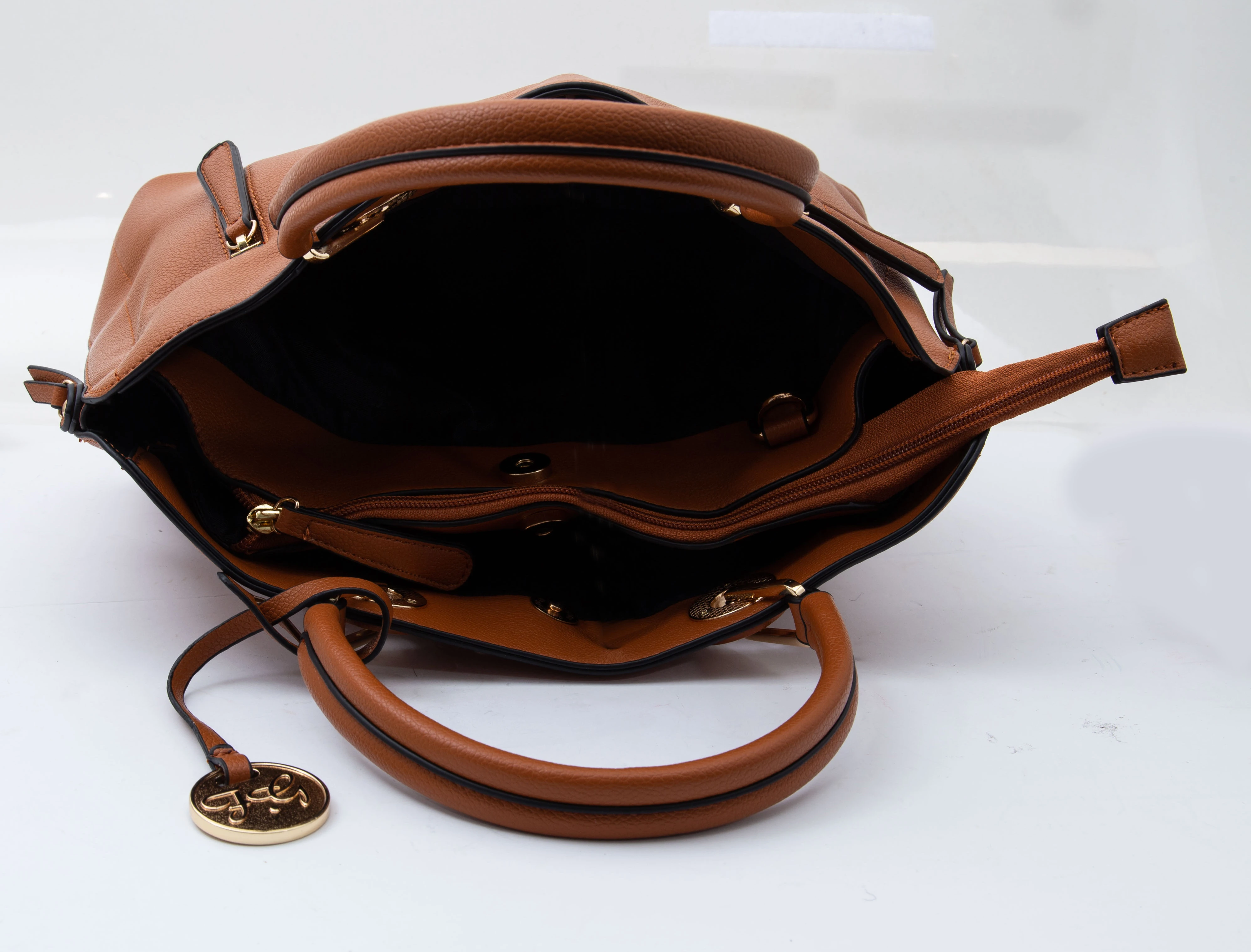 Fabigun Dark Brown Leather Concealed Carry Bag and Purse FAB8065BN View 11