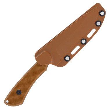 CRKT Ramadi Coyote Brown Fixed 4.37in Black Drop Point Blade Knife CR2083 View 6