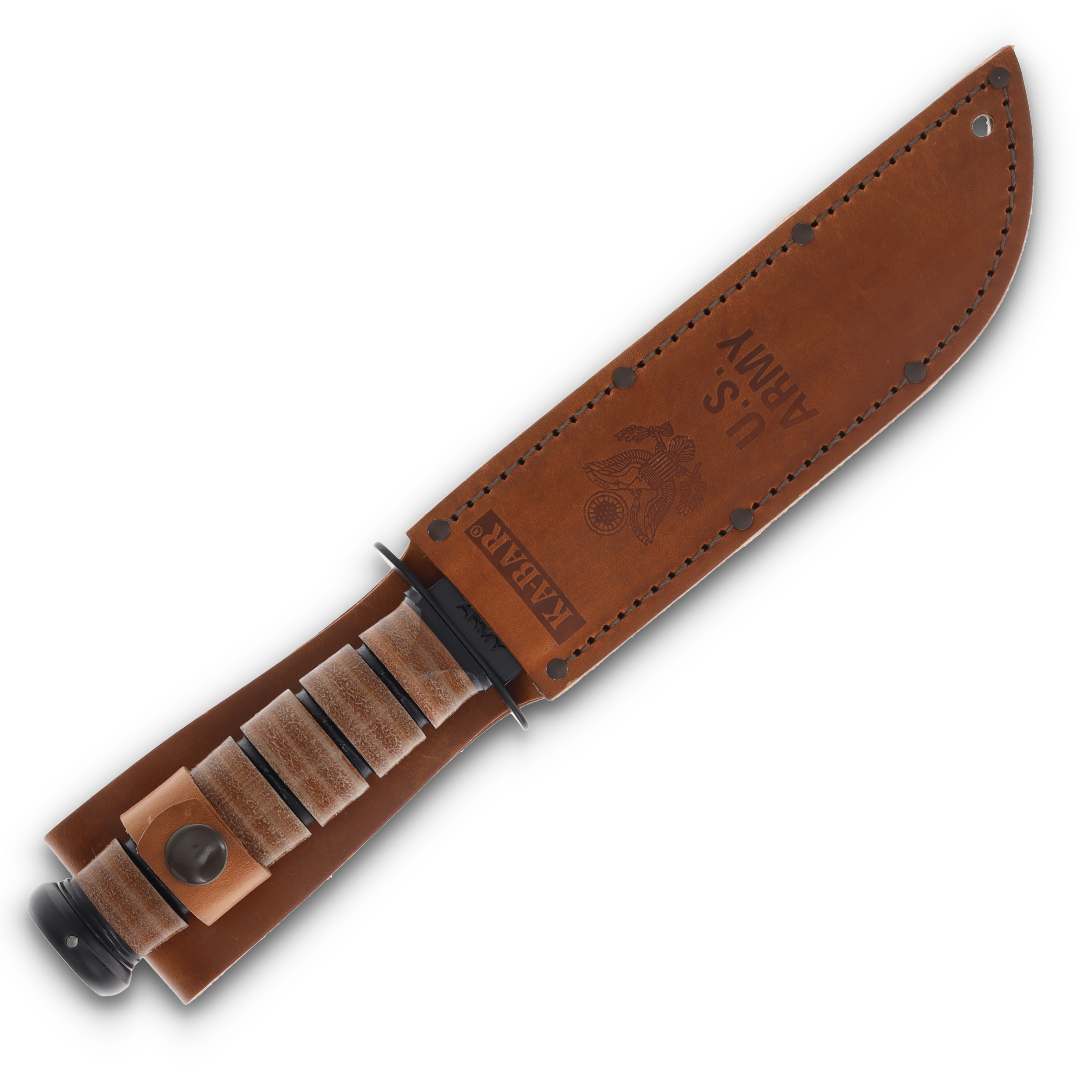 KA-BAR Army Fighting Knife (Plain Edge with Leather Sheath) KA1220 View 8