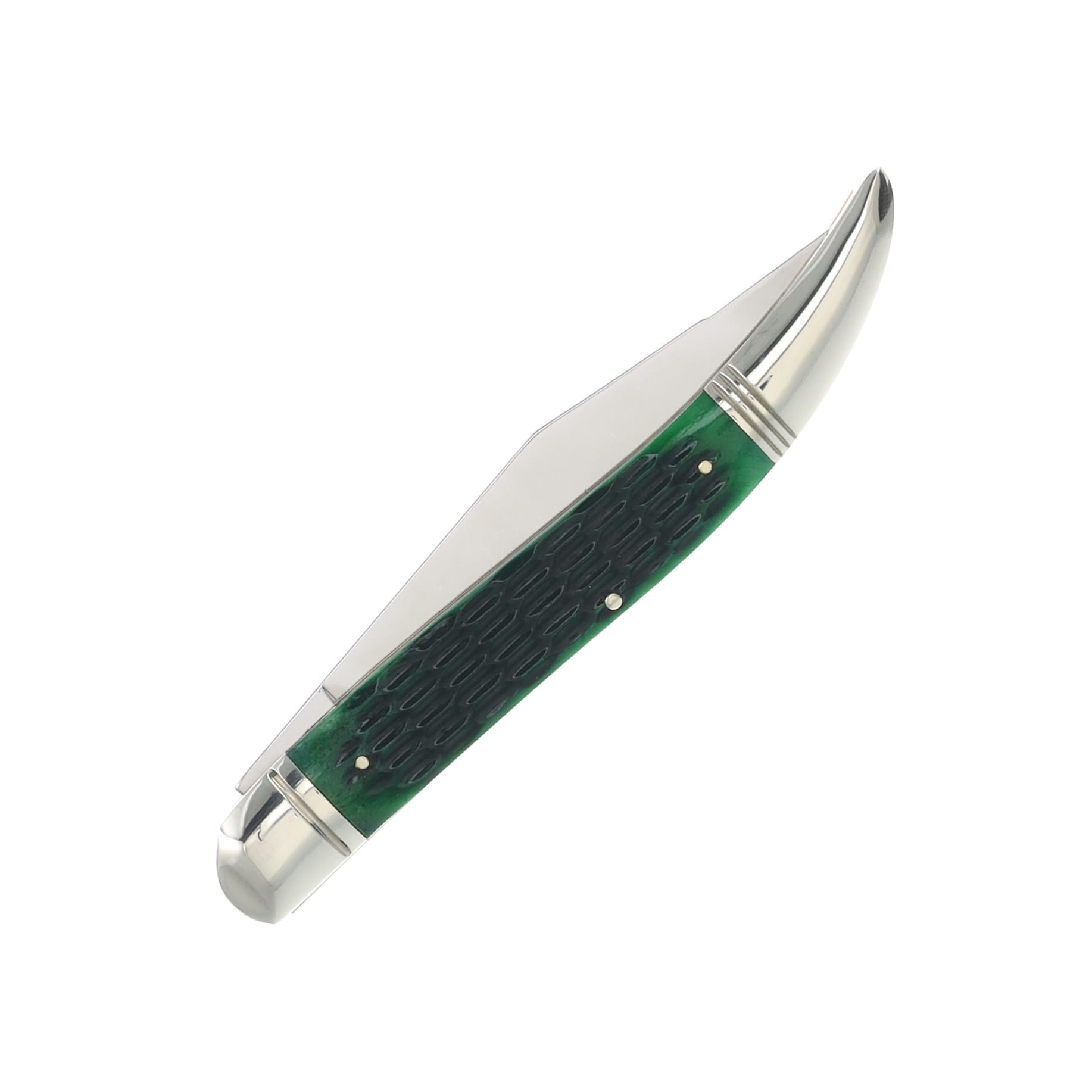 Marbles MR629 Large Toothpick Folding Knife Green Jigged Bone MR629 View 4