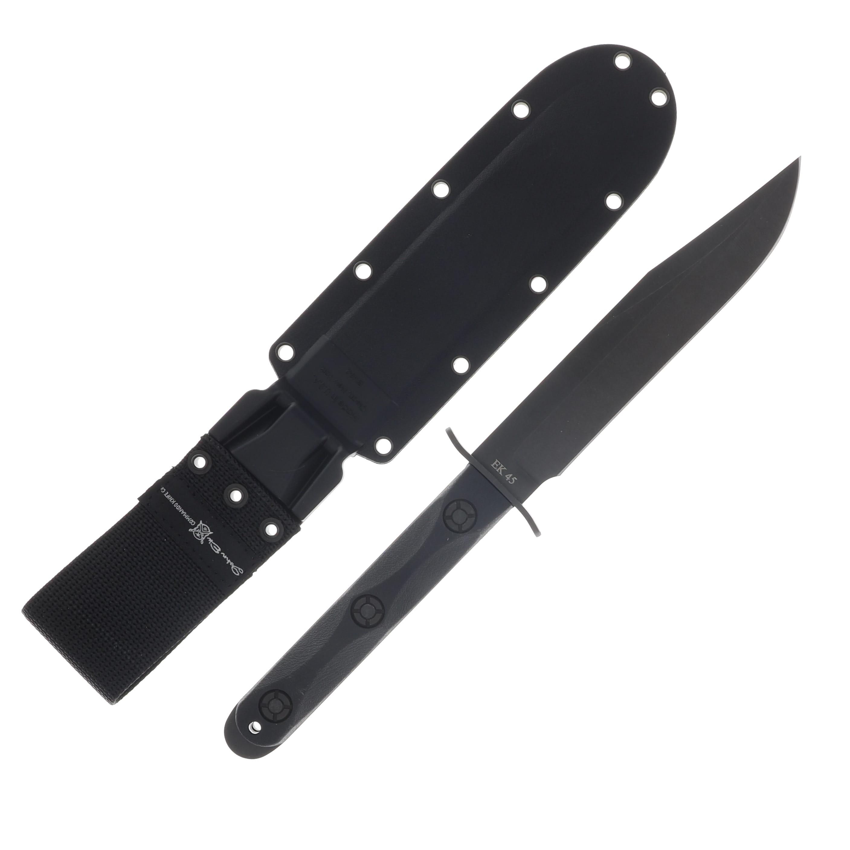 KA-BAR John Ek Commando Model 5 Fixed Blade Black 6.87in Clip Point KAEK45 View 2