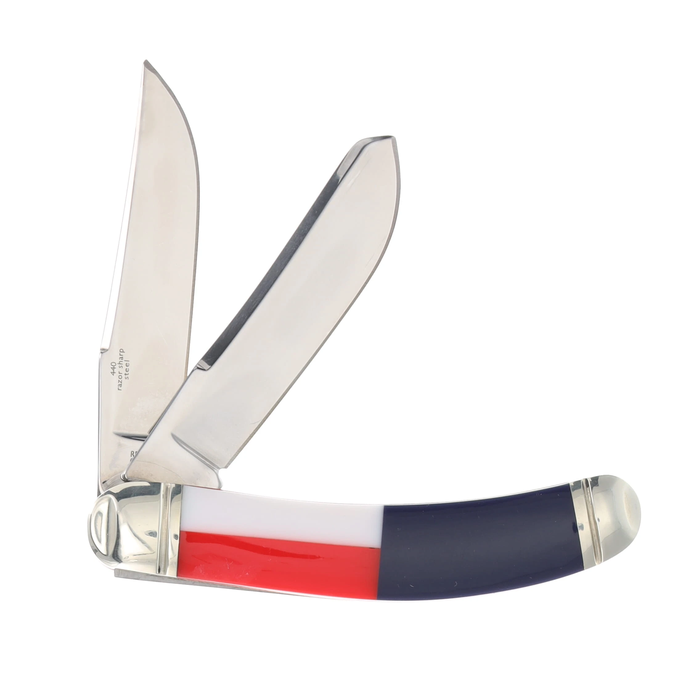 Rough Ryder Texas Star Sowbelly Trapper Folding Knife RR2501 View 2