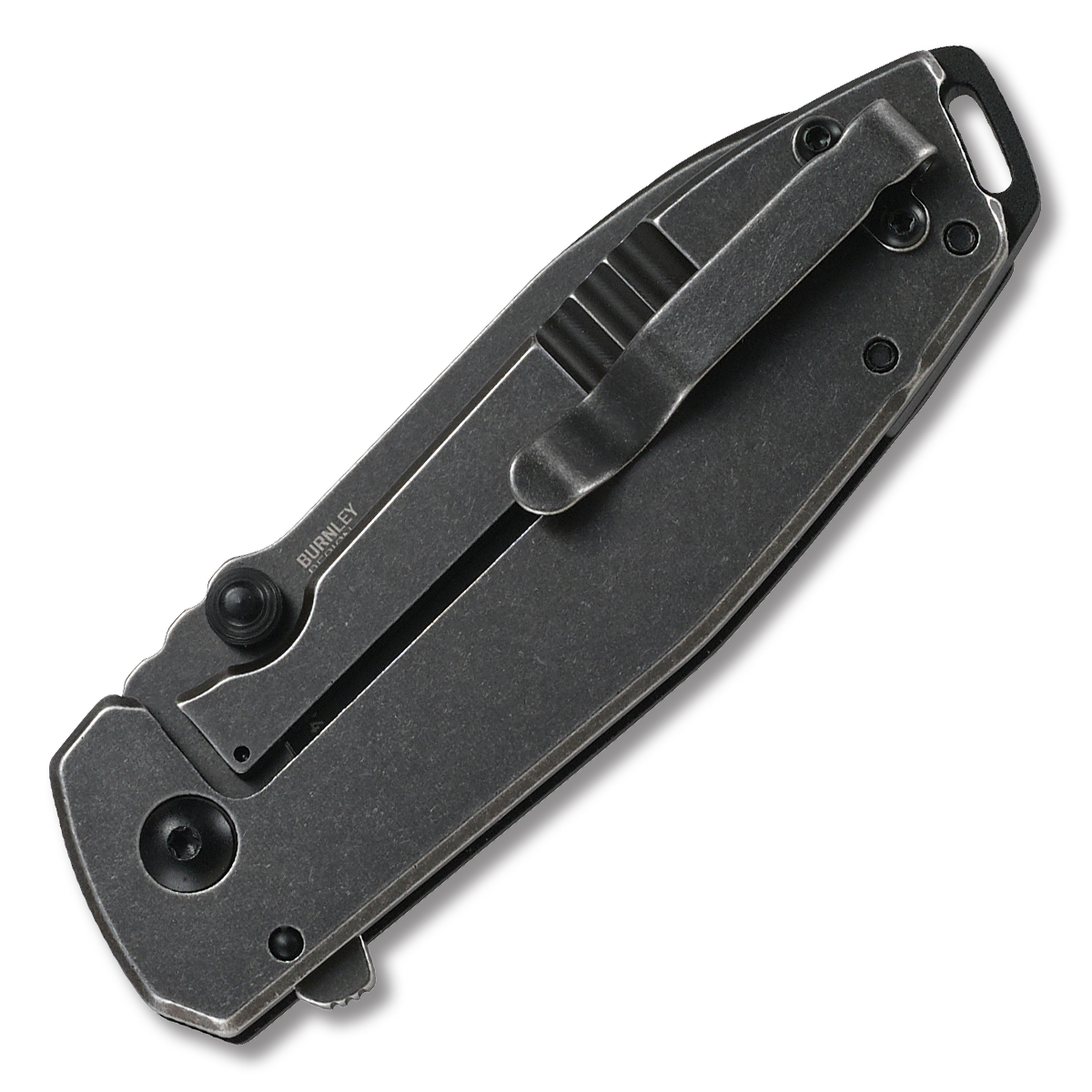 CRKT Squid XM Folding Knife 2.95 Inch Plain Black Stonewash Drop Point CR2495K View 4