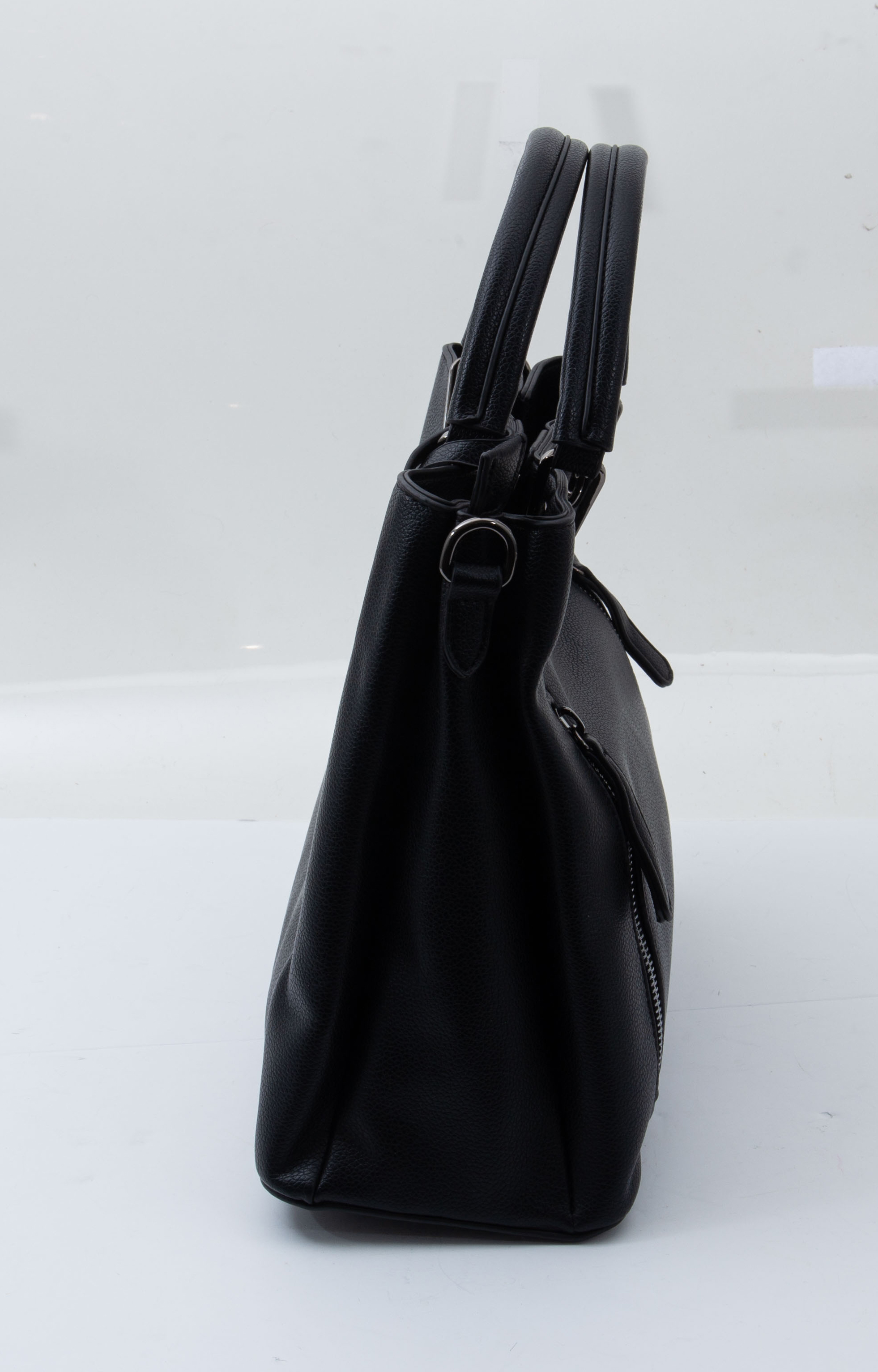FabiGun Concealed Carry Bag Purse Black Leather FAB8238BK View 3