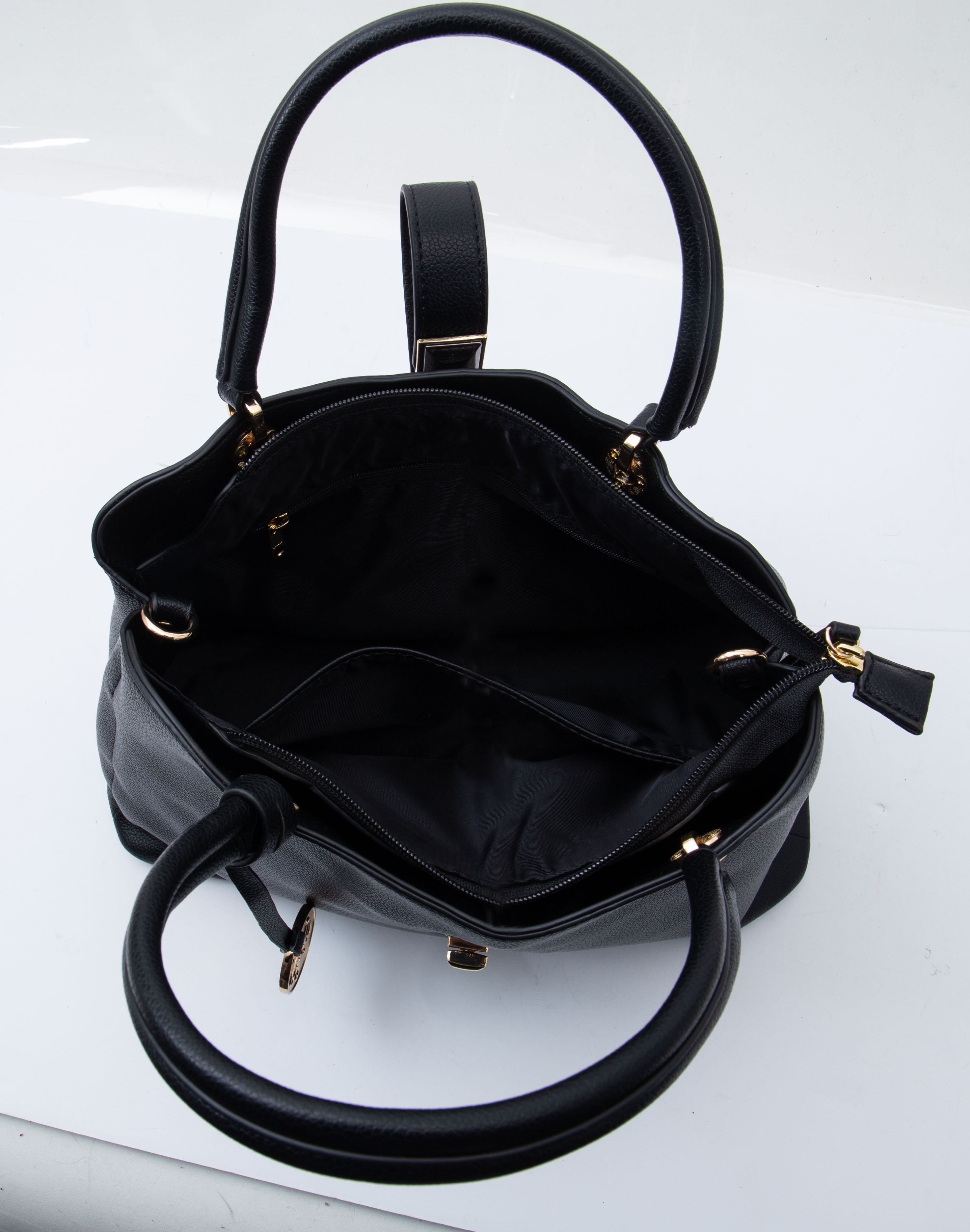 Fabigun Concealed Carry Leather Purse Black FAB8196BK View 6