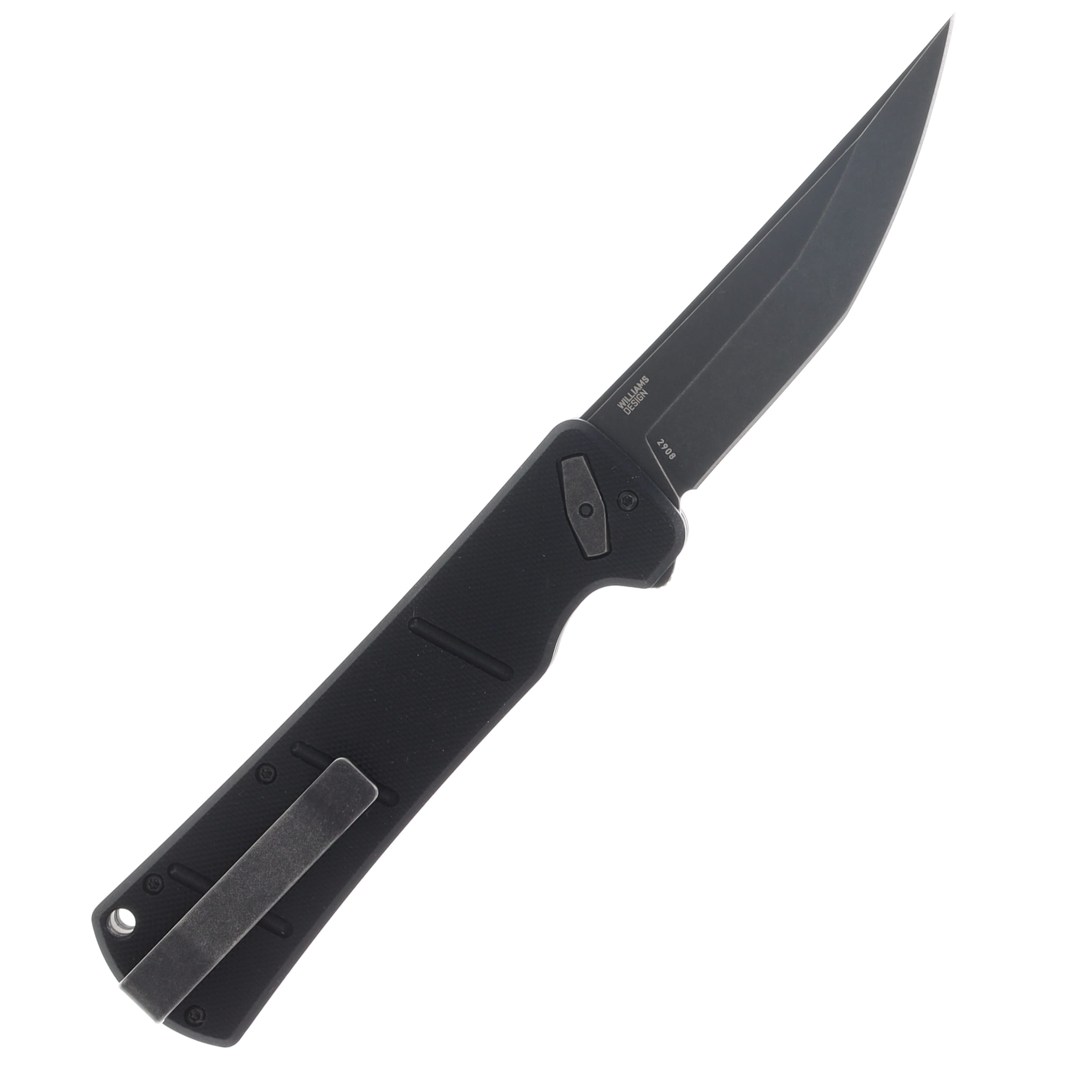 CRKT Inazuma No Ken Deadbolt Folding Knife Black 3.68in Stonewashed Blade CR2908 View 2