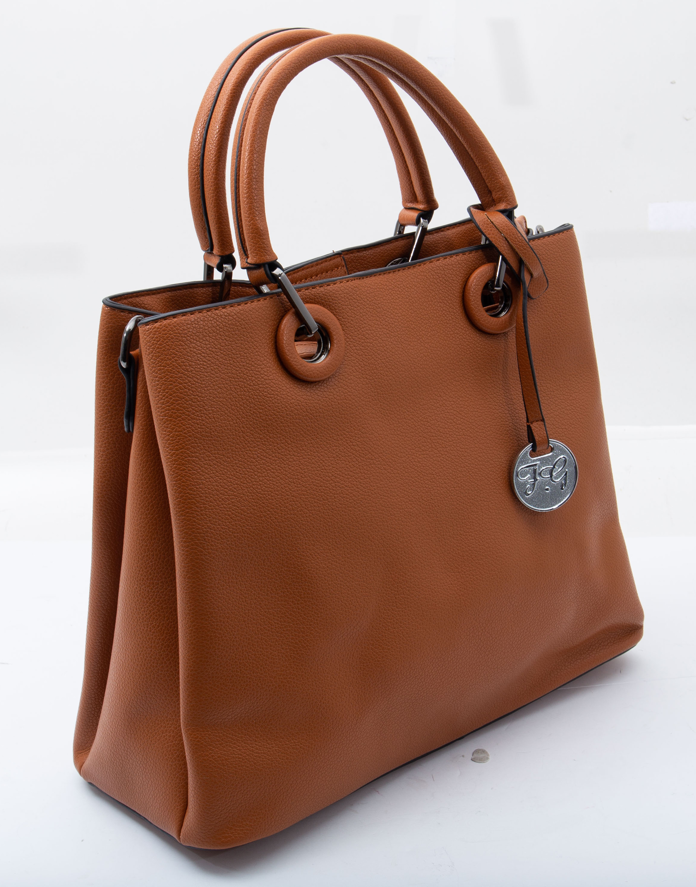 Fabigun Concealed Carry Bag Purse Brown Leather FAB8238BN View 7