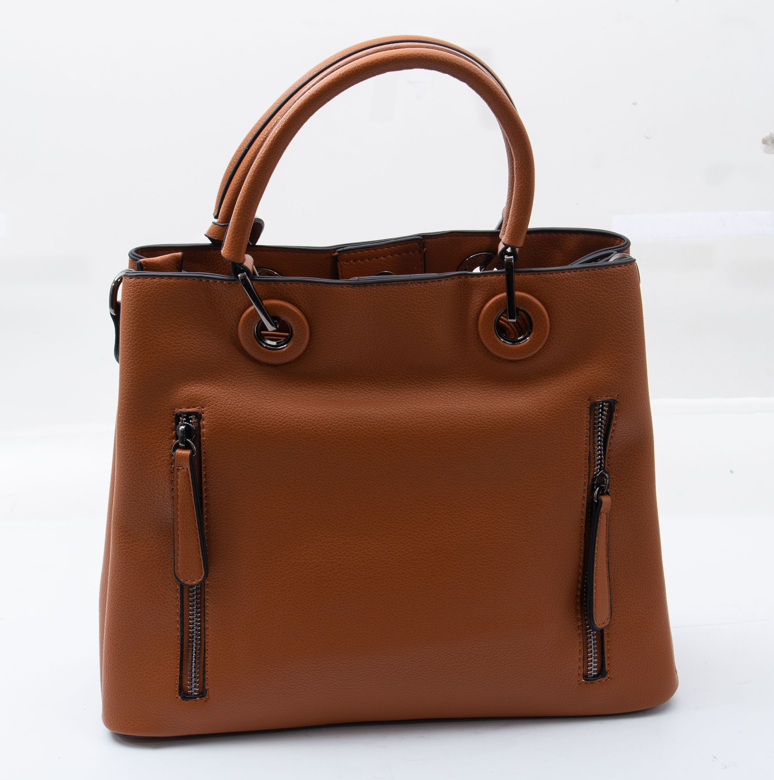 Fabigun Concealed Carry Bag Purse Brown Leather FAB8238BN View 5