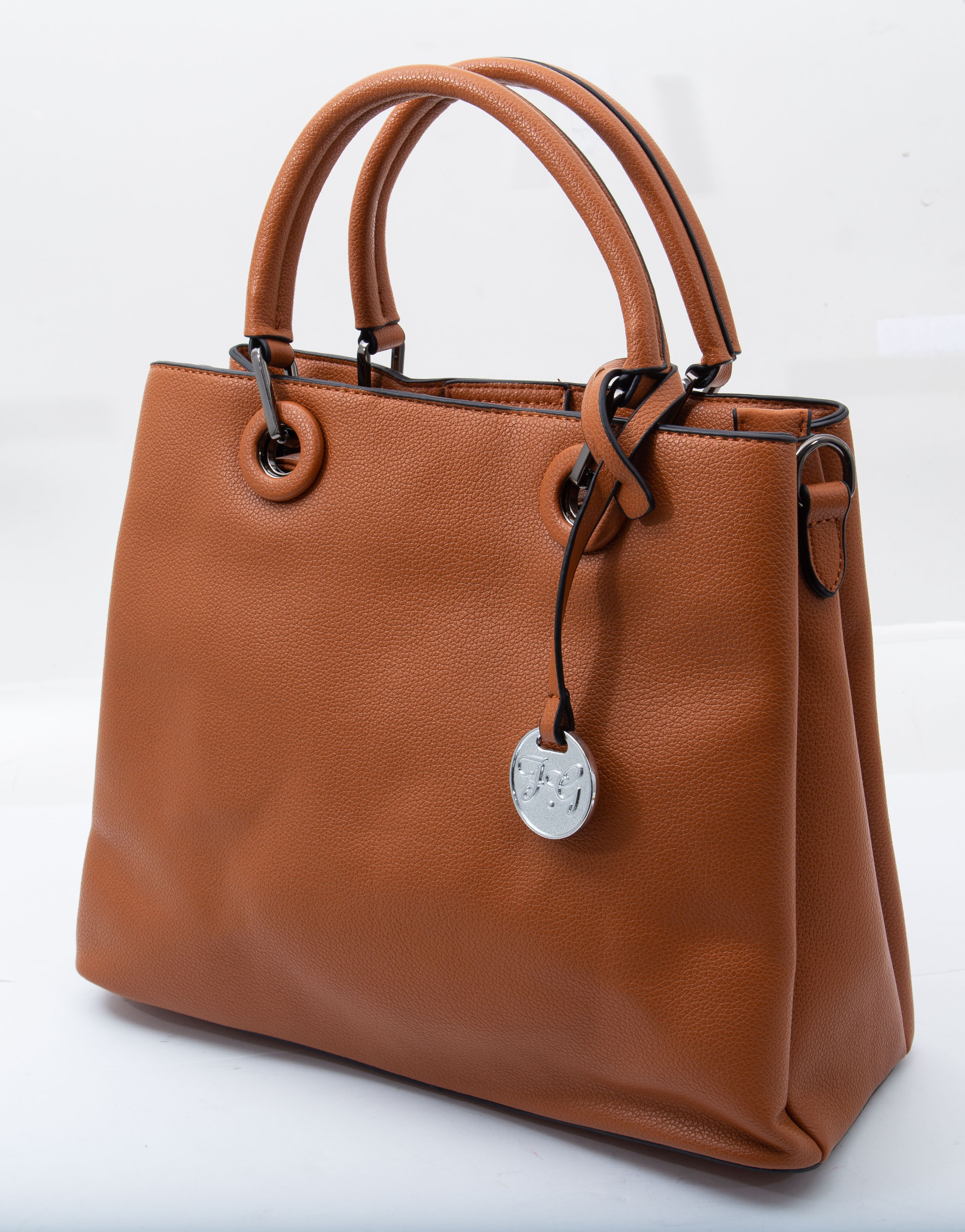 Fabigun Concealed Carry Bag Purse Brown Leather FAB8238BN View 10