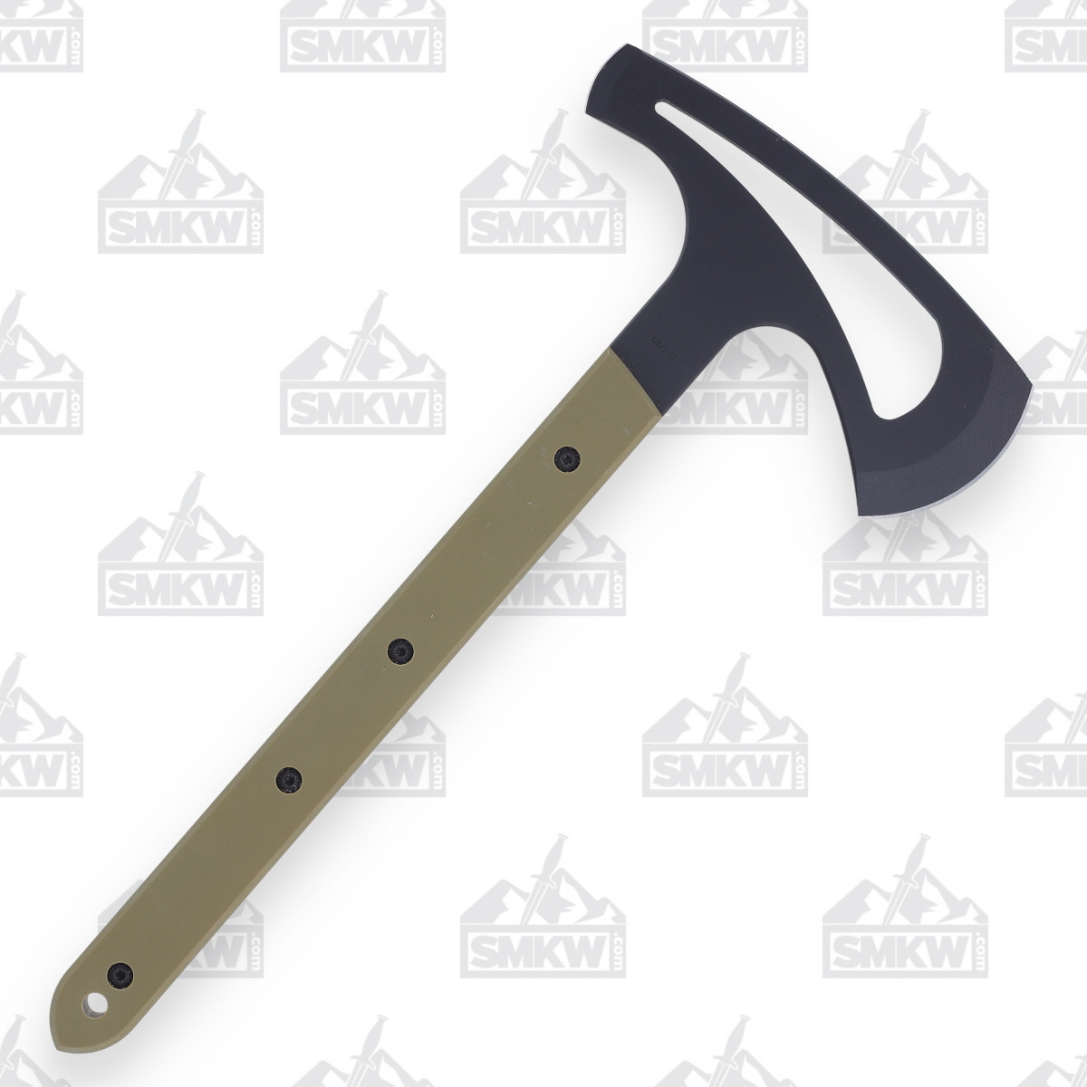 Toor Knives Brawker Throwing Axe Tomahawk G-10 Ranger Green 6.75In. BRAWKERSG View 2