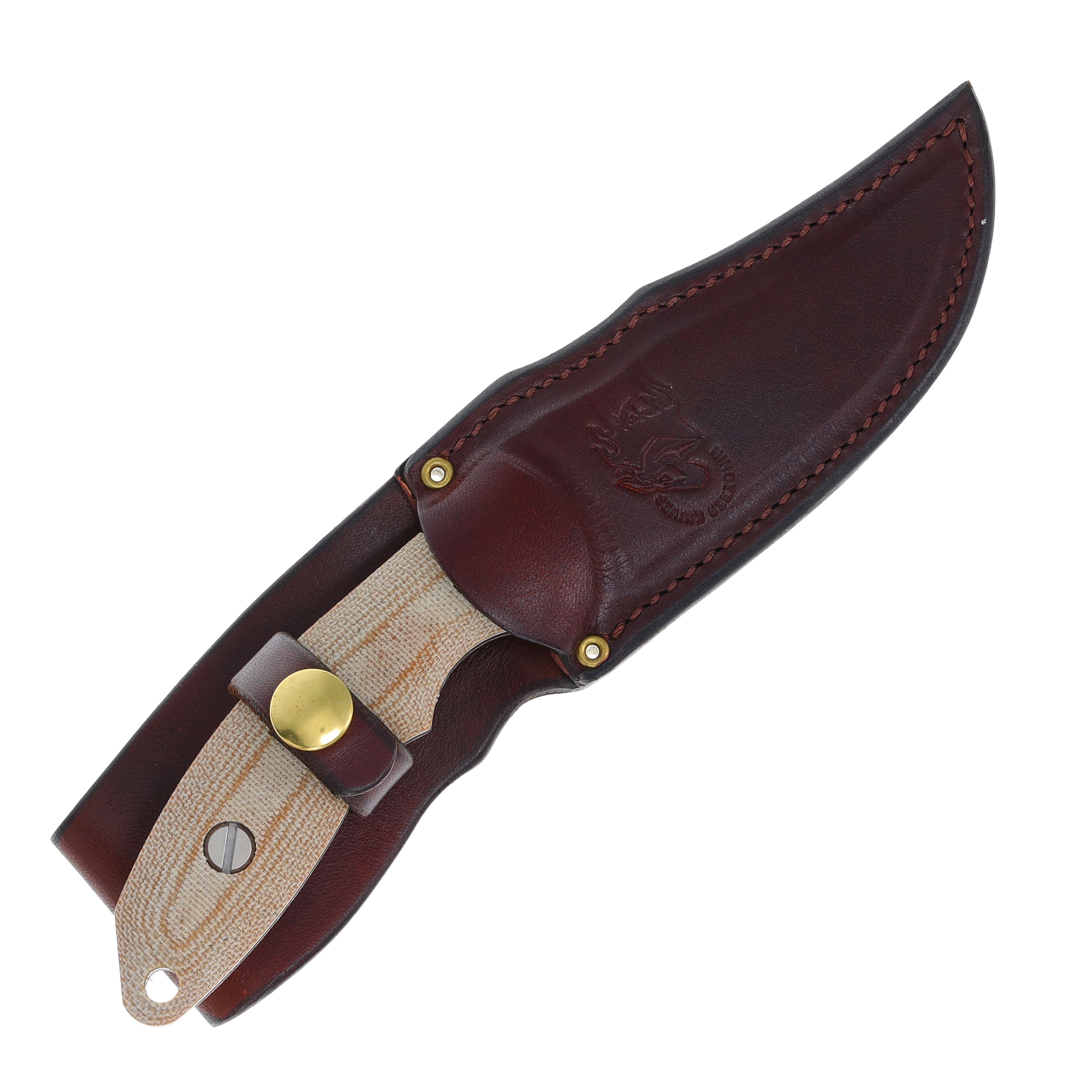 Hinderer Emmett Fixed Blade Knife Stonewash 20CV Bowie/Natural Micarta KEMBOMINAT View 7