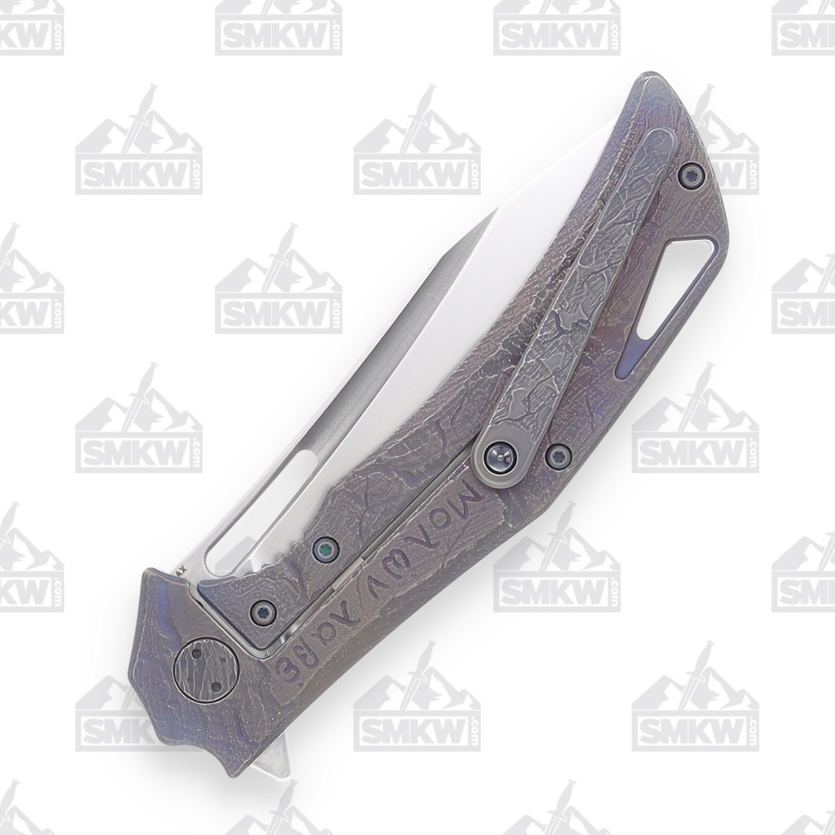 Olamic Swish S-571 Folding Knife Hand-Carved Spartan Warrior S571 View 7