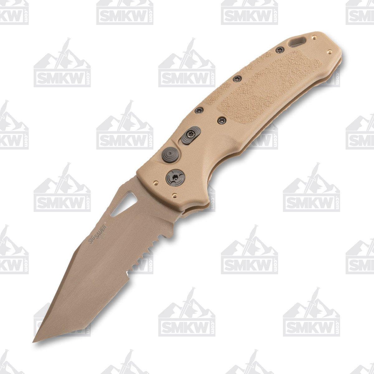 Hogue SIG Sauer K320A OTS Auto Folding Knife Coyote Brown - 3.5in Coyote Brown  Cerakote Tanto S/E P/S AUHG36323 View 1