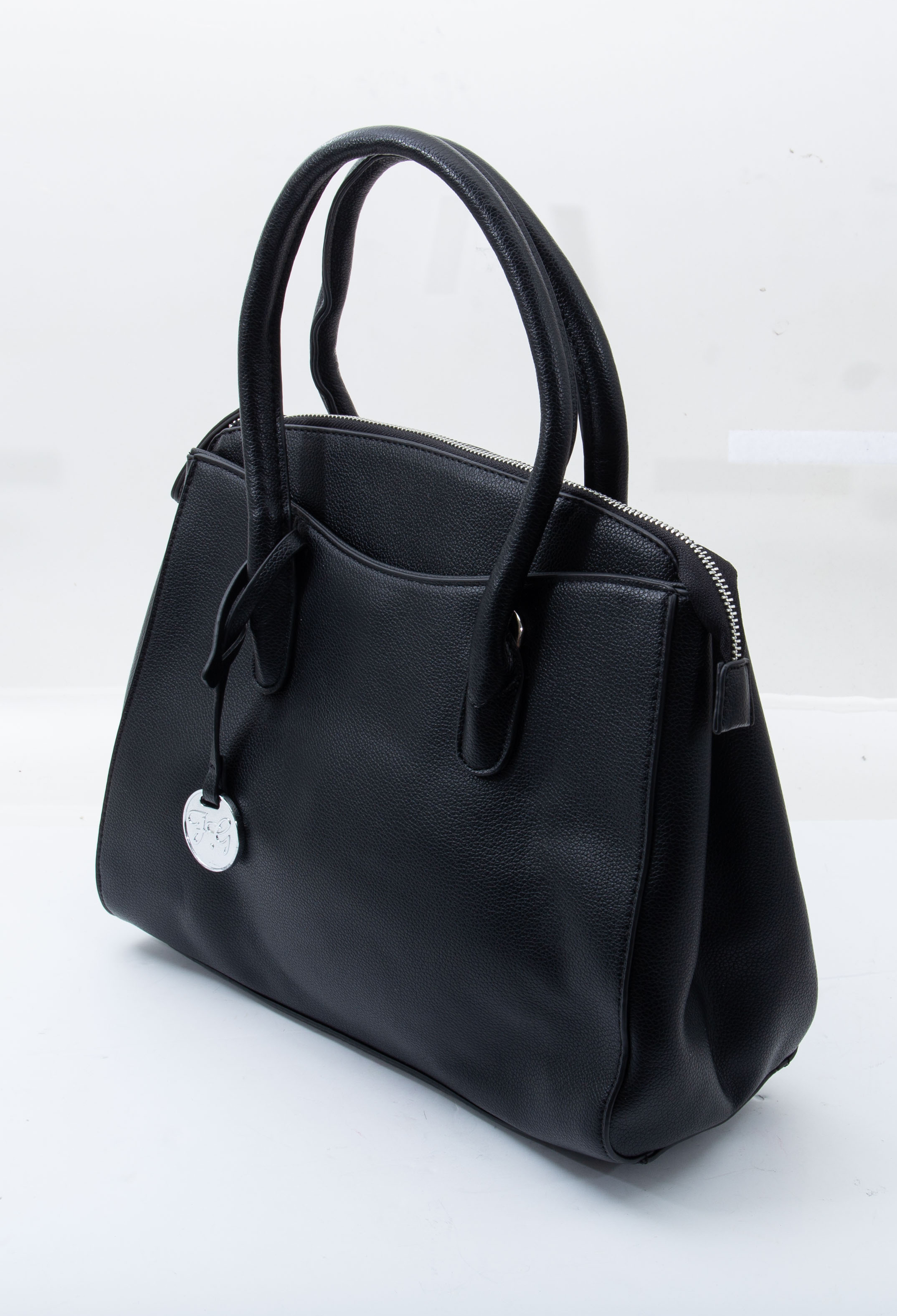 FabiGun Concealed Carry Purse Black Leather FAB8300BK View 3