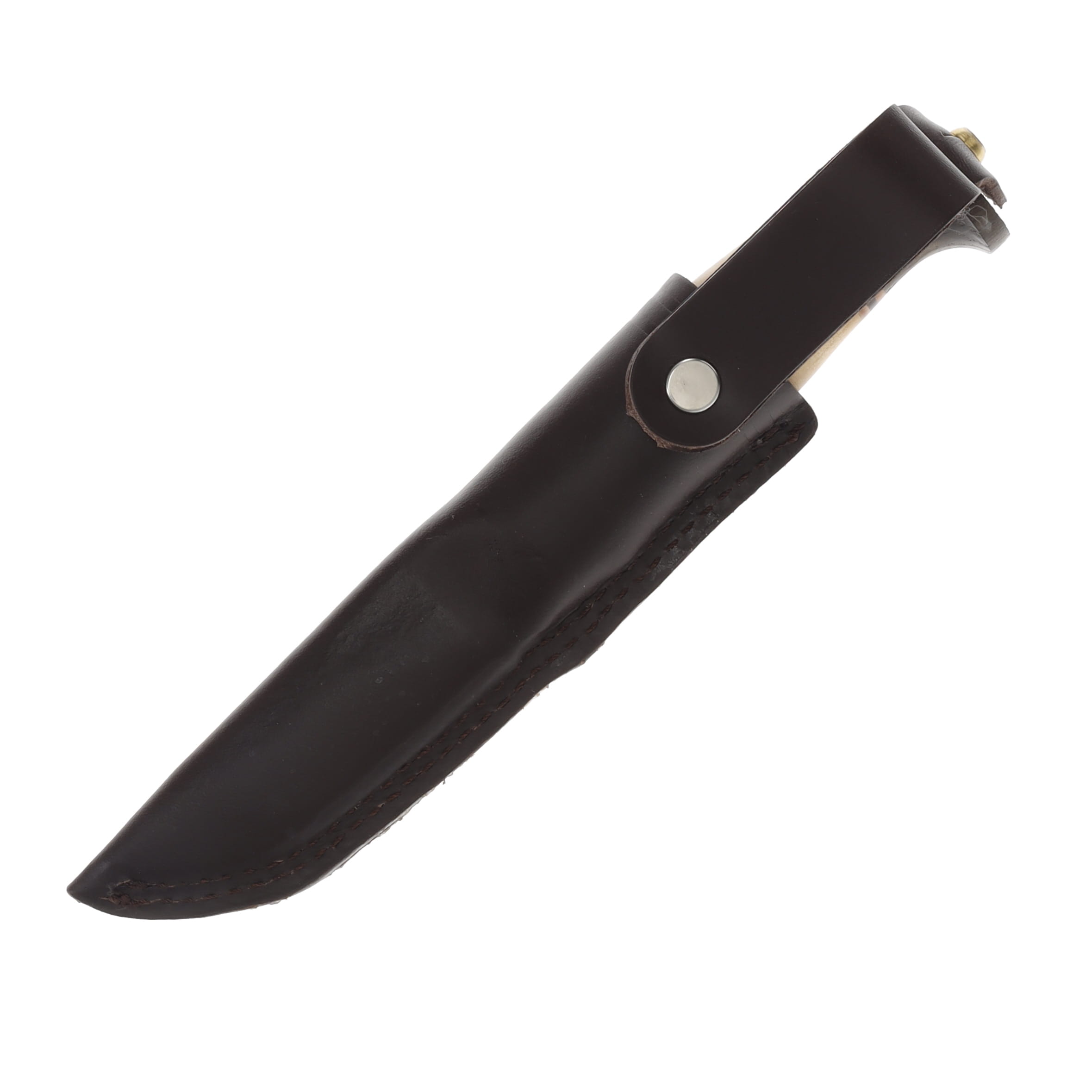Helle Harding Fixed Blade Knife Scandi/Curly Birch Leather and