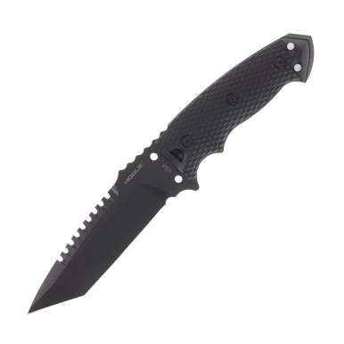 Hogue EX-F01 Fixed Blade G10 Black 5.5in Cerakote Coated Tanto HG35129 View 2