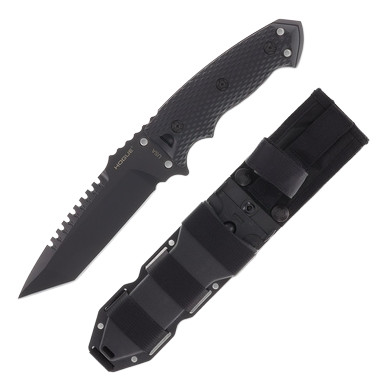 Hogue EX-F01 Fixed Blade G10 Black 5.5in Cerakote Coated Tanto HG35129 View 1