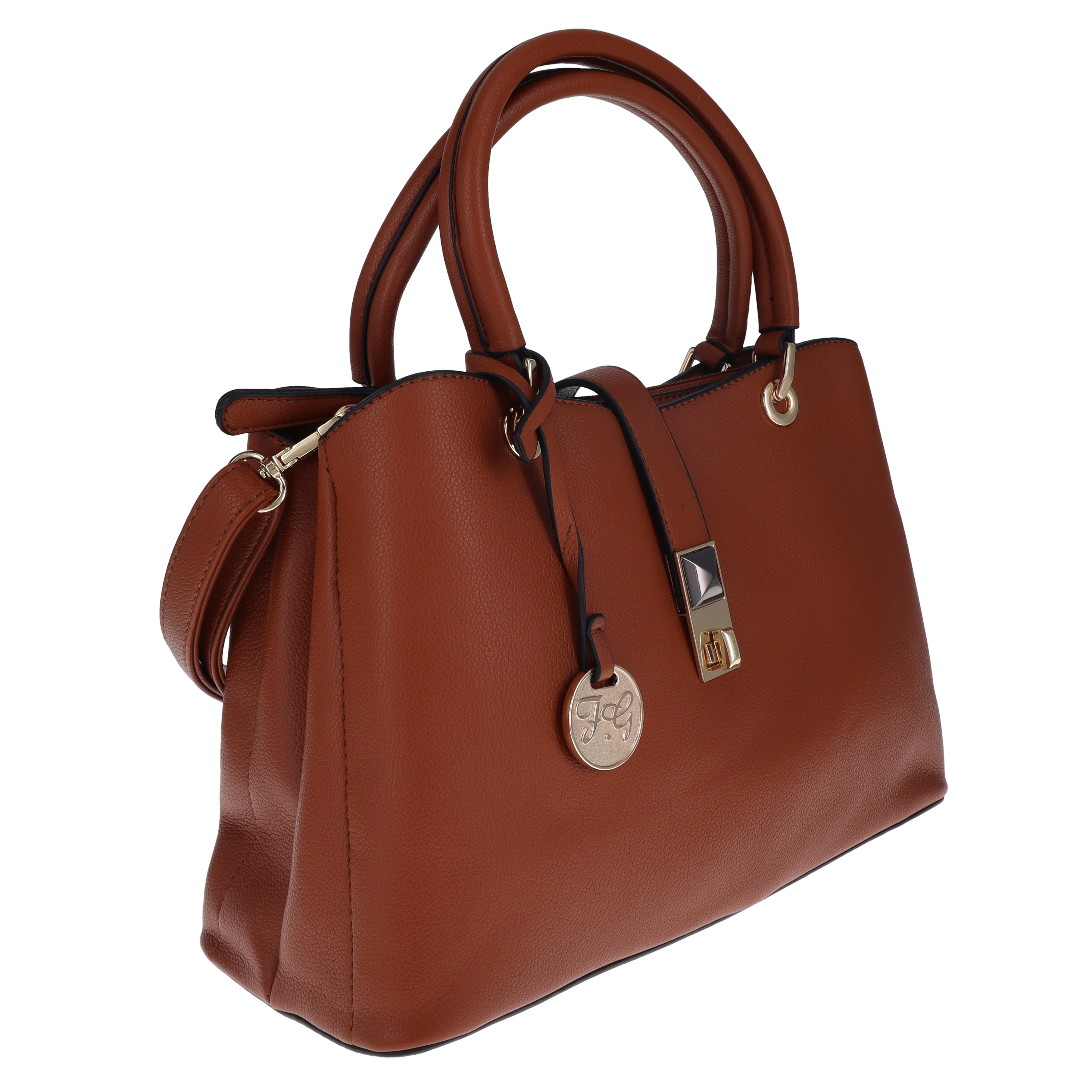Fabigun Concealed Carry Purse and Clutch Camel Brown FAB8063C View 6