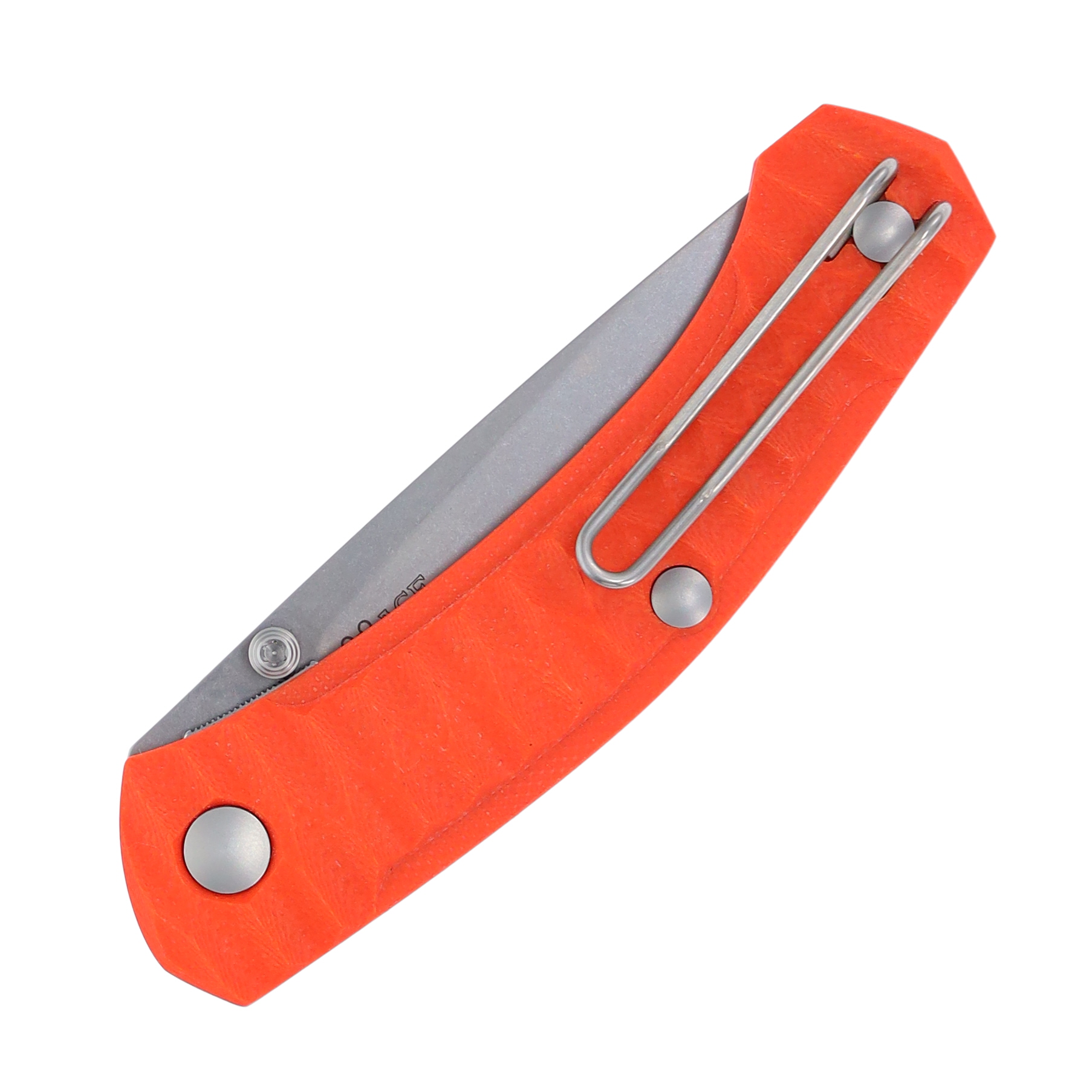 GiantMouse ACE Iona Folding Knife Orange G-10 2.87in Satin Drop Point GMACEIONAOR View 6