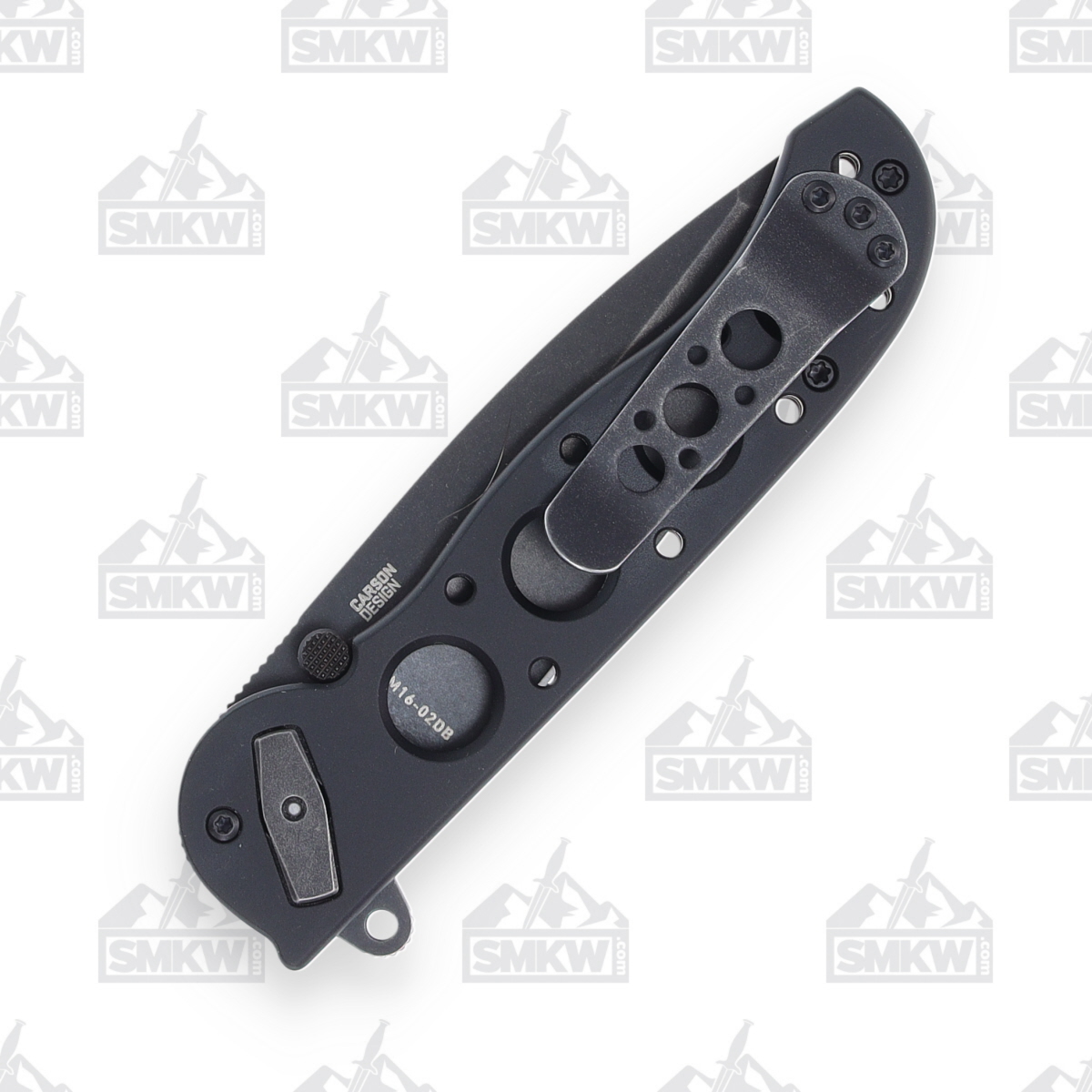 CRKT M16-02DB Folding Knife 3.12 Inch Plain Black Stonewash Tanto CRM1602DB View 3