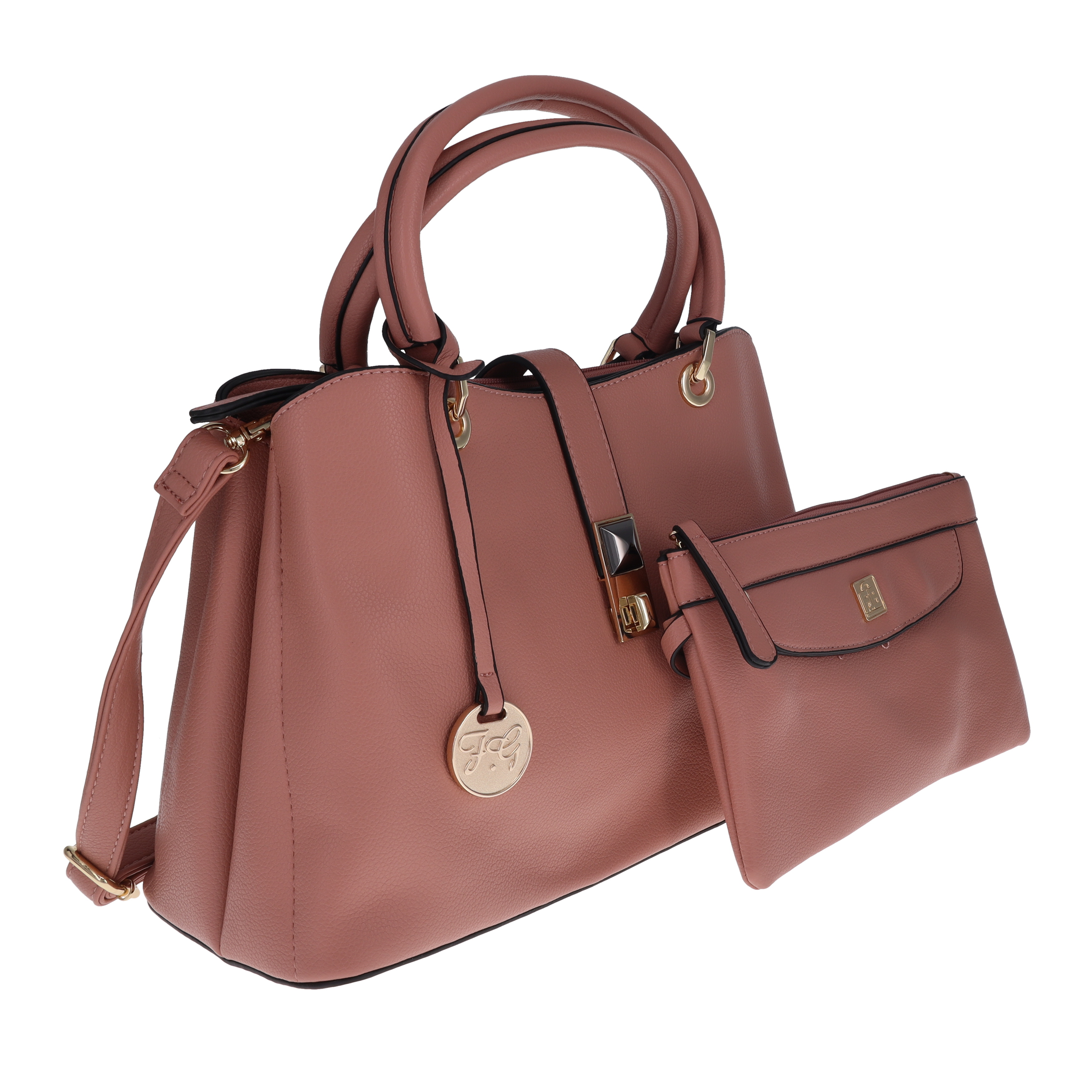 Fabigun Conceal Carry Purse and Clutch Pink FAB8063P View 3