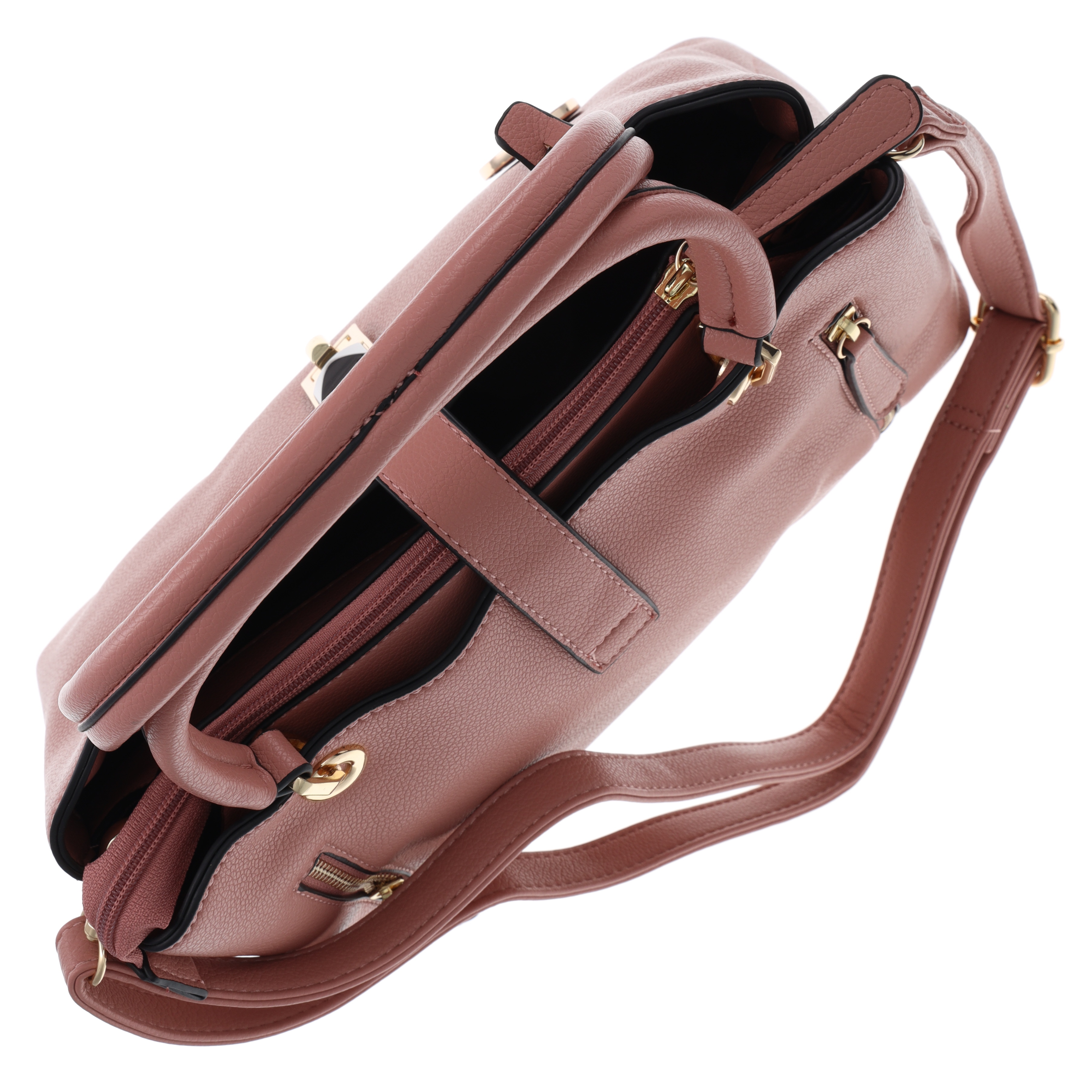 Fabigun Conceal Carry Purse and Clutch Pink FAB8063P View 14