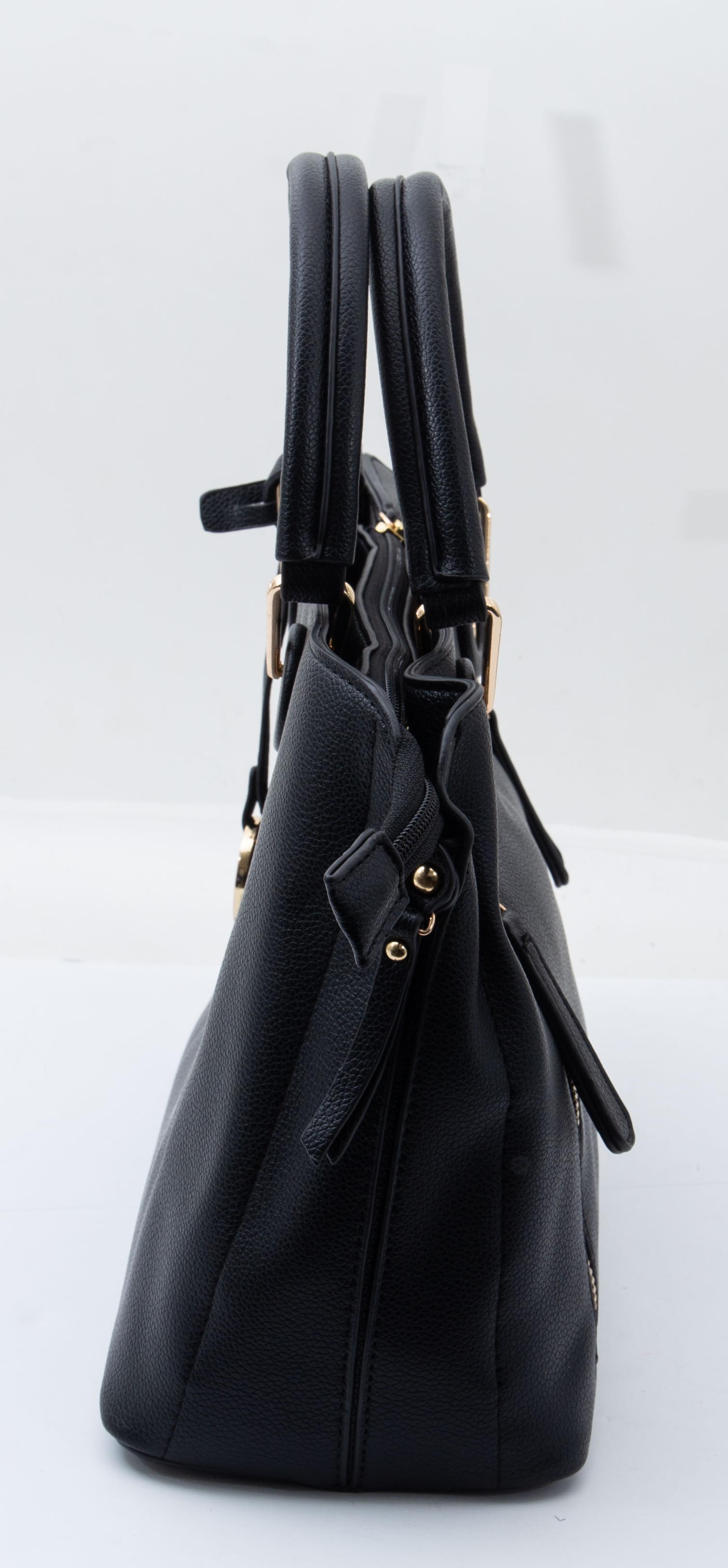 Fabigun Conceal Carry Leather Bag Purse Black Leather FAB8065BK View 3