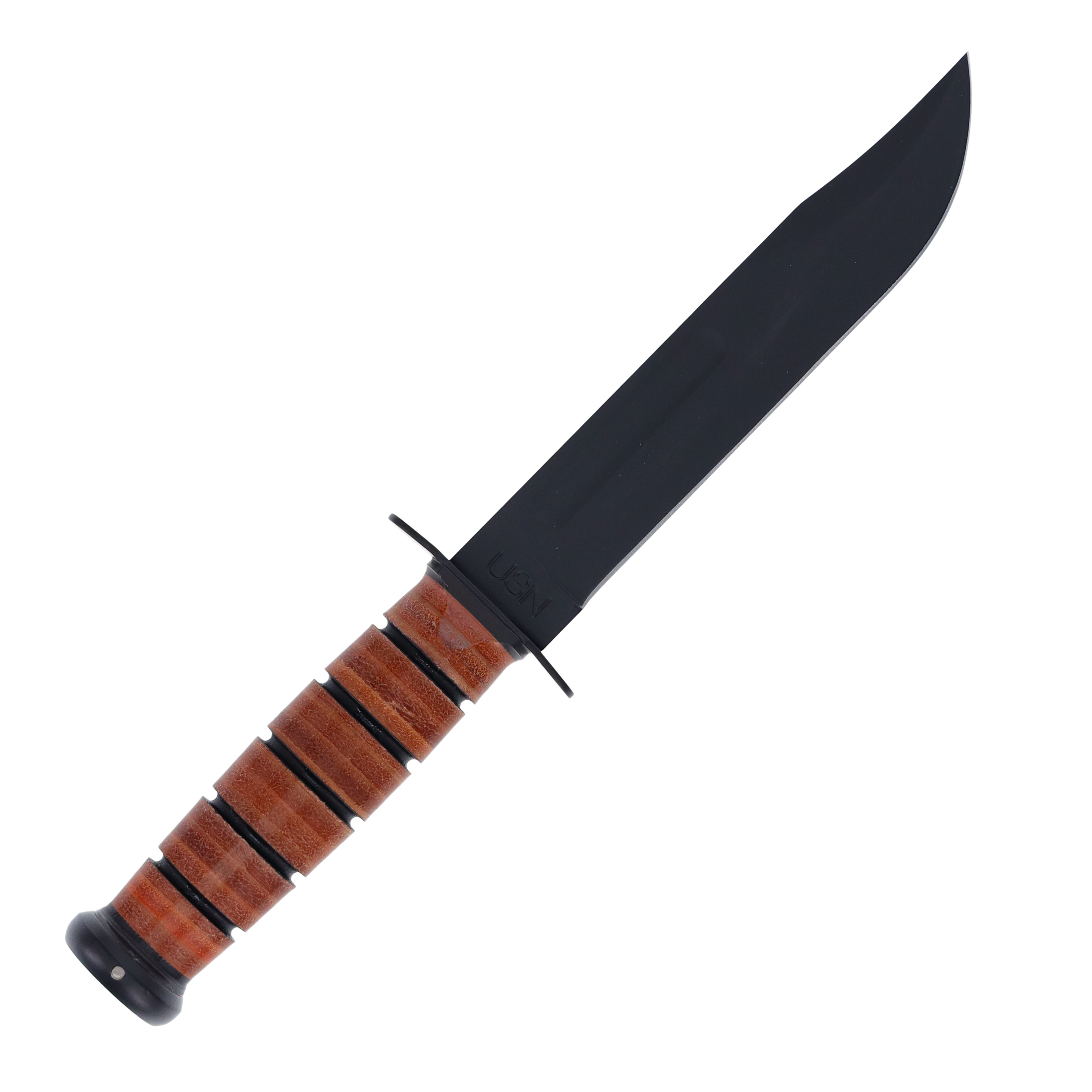 KA-BAR Fixed Blade Navy Fighting Knife with Leather Sheath KA1225 View 2