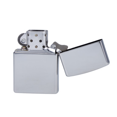 Zippo Satin Chrome SMKW Burst Logo Lighter ZP415726 View 8