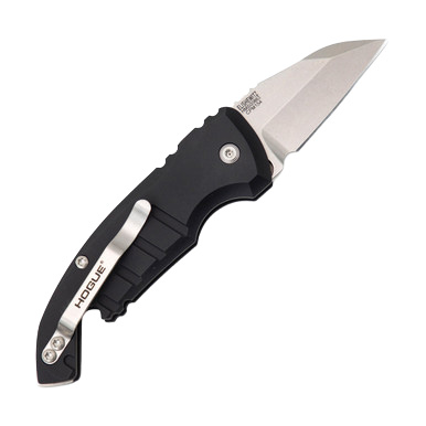 Hogue A01-Microswitch 1.95 Automatic Wharncliffe Stonewash Black AUHG24140 View 3
