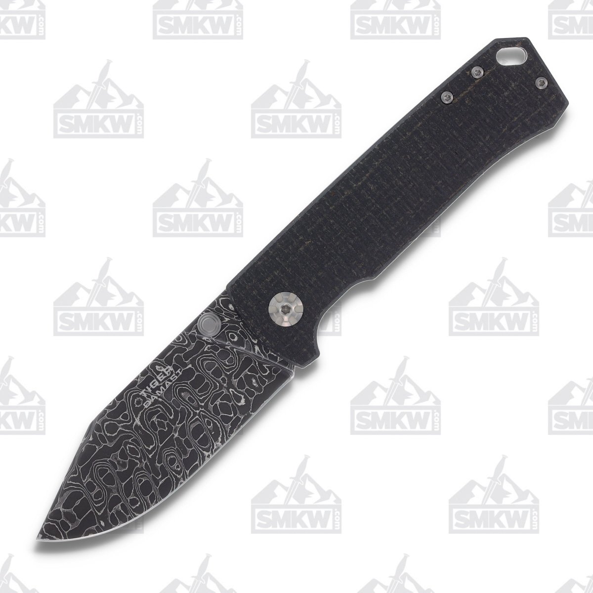 Boker Tiger Folding Knife 3.35in Plain Dual Burlap Micarta Stonewash Stainless BK111103DAM View 1