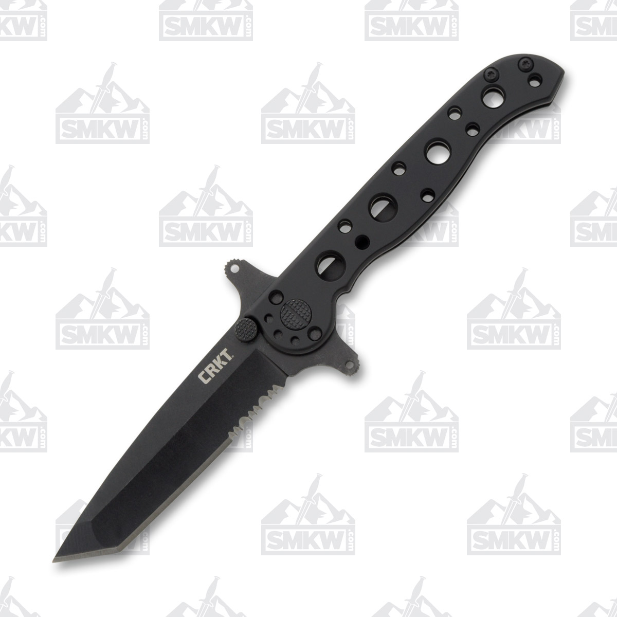 CRKT M16-10KSF Folding Knife Black 2.94in Combo Edge Black EDP Tanto CRM1610KSF View 2