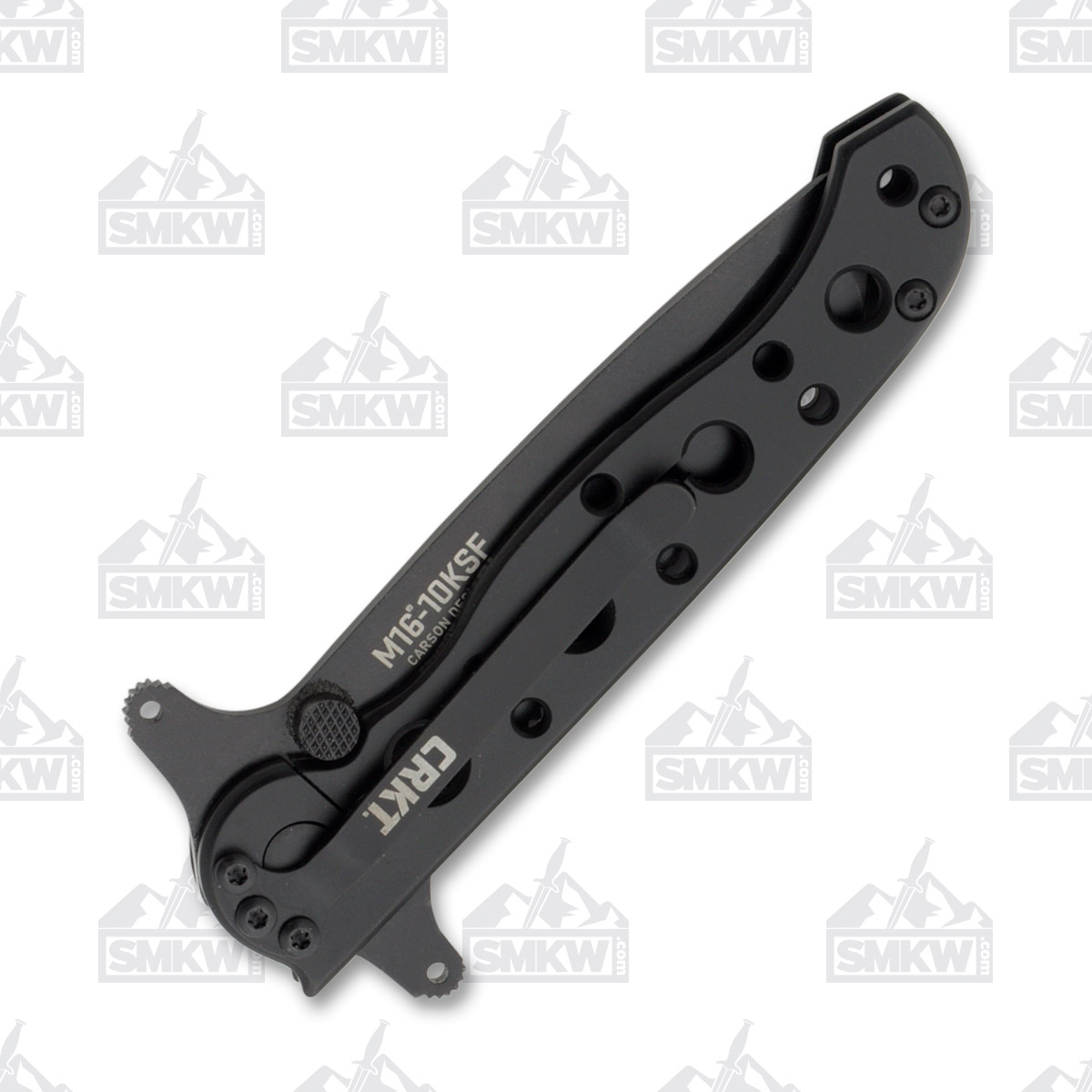 CRKT M16-10KSF Folding Knife Black 2.94in Combo Edge Black EDP Tanto CRM1610KSF View 3