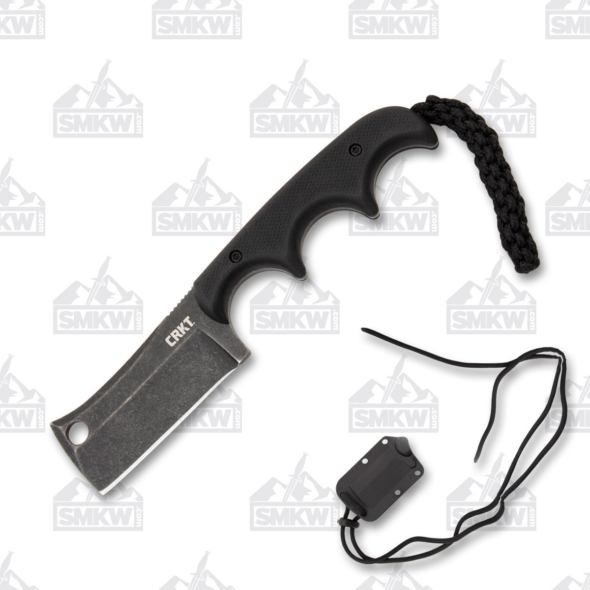 CRKT Minimalist Cleaver Fixed Blade G10 2.13in Black Stonewash Cleaver CR2383K View 1