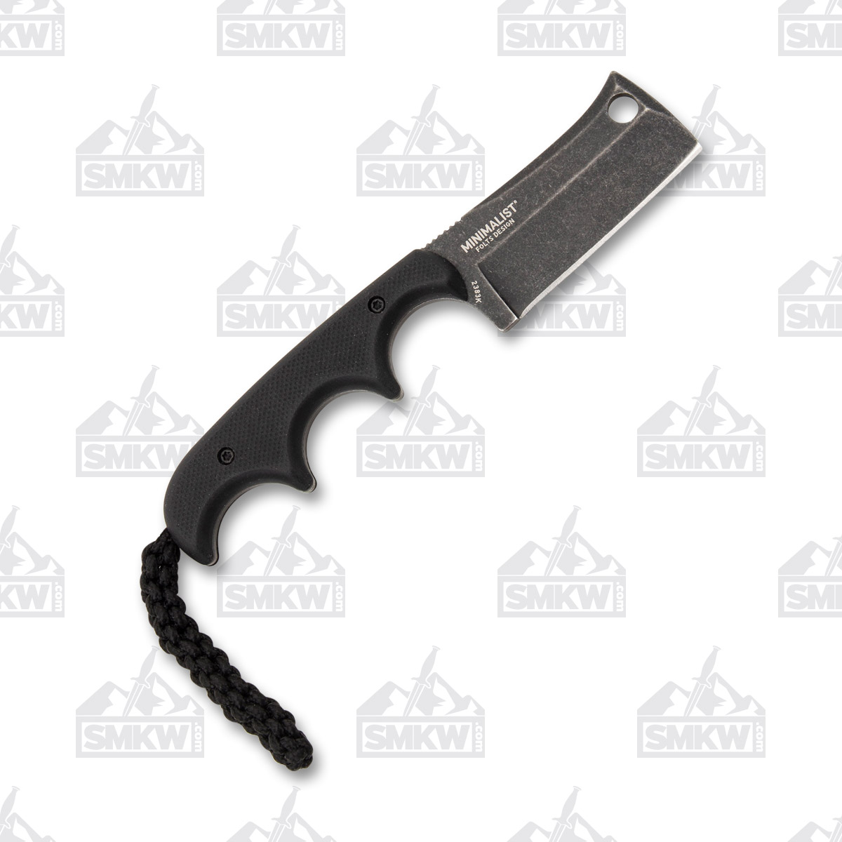 CRKT Minimalist Cleaver Fixed Blade G10 2.13in Black Stonewash Cleaver CR2383K View 4