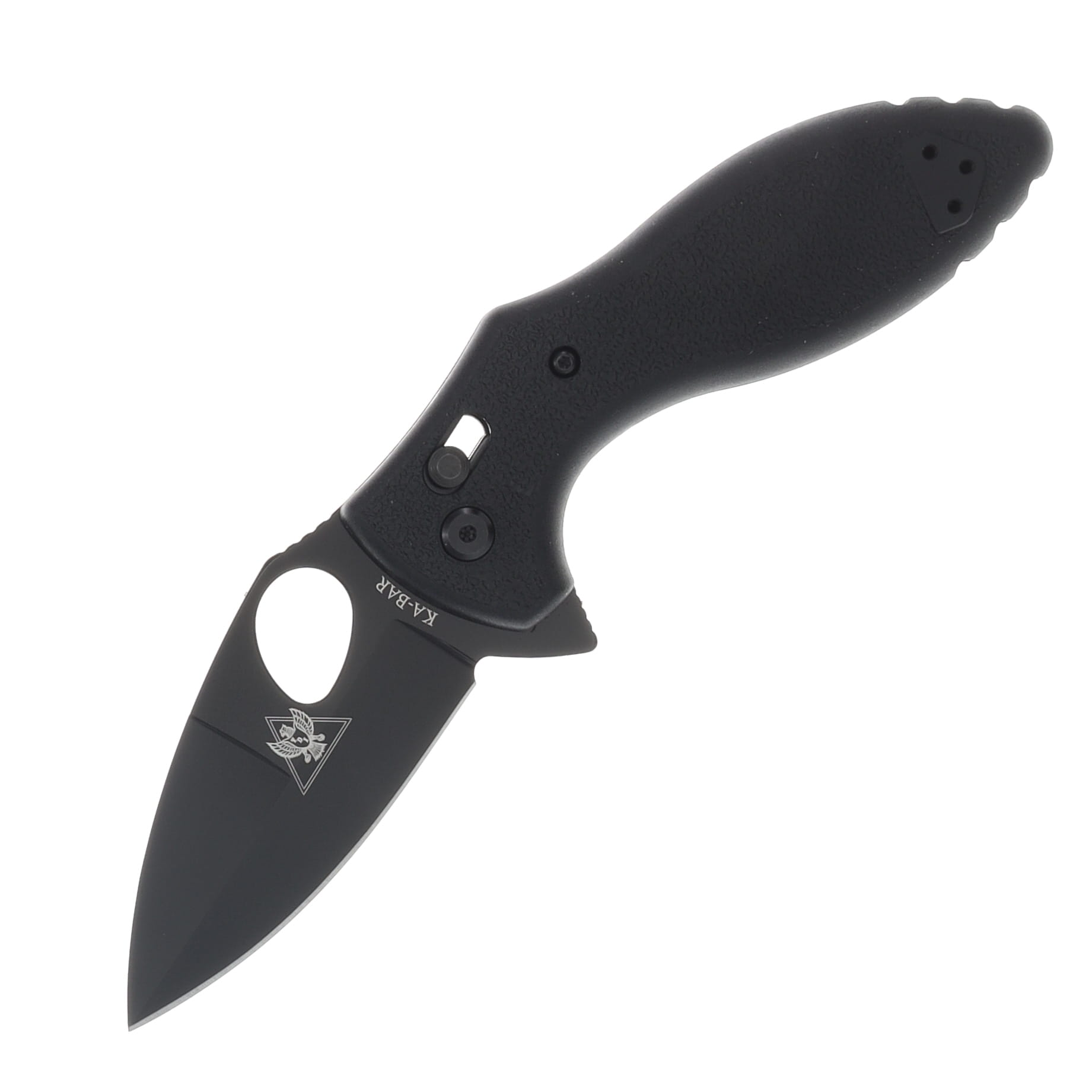 KA-BAR TDI Flipper Folder Crossbar Lock Black 3in Plain Blade KA2490 View 1
