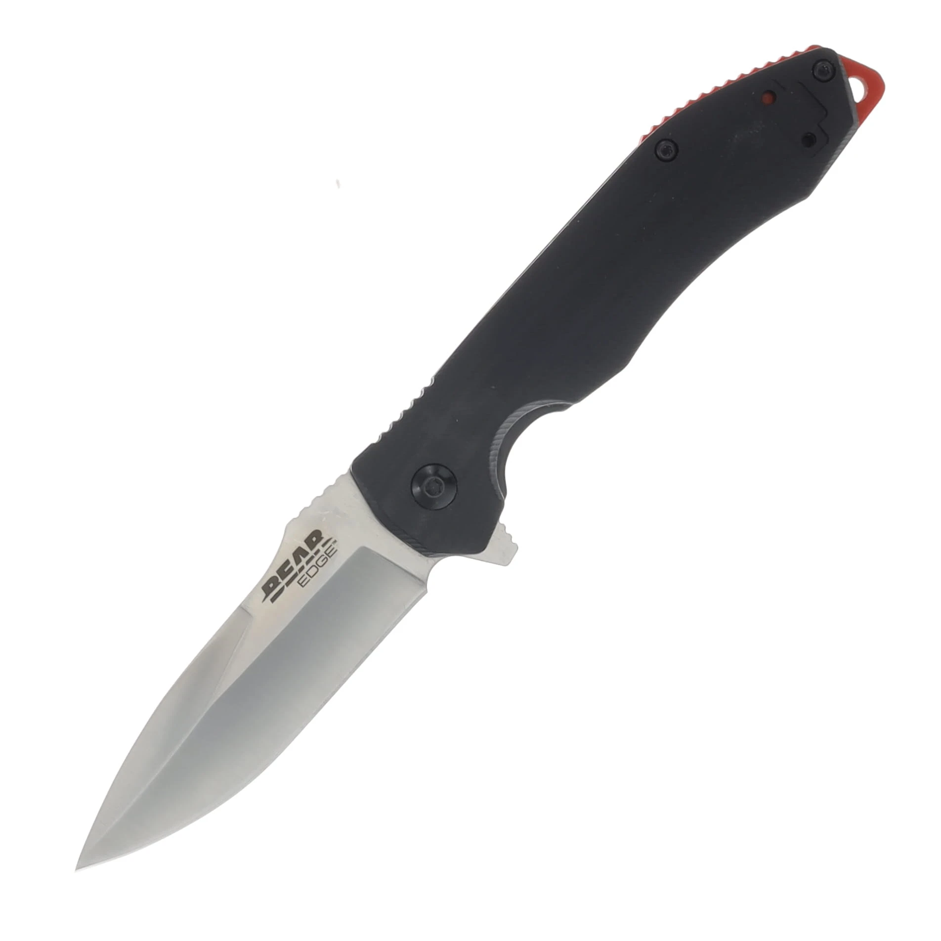 Bear & Son Bear Edge Sideliner Spring-Assisted Folding Knife (Black and Red) BR61122 View 1