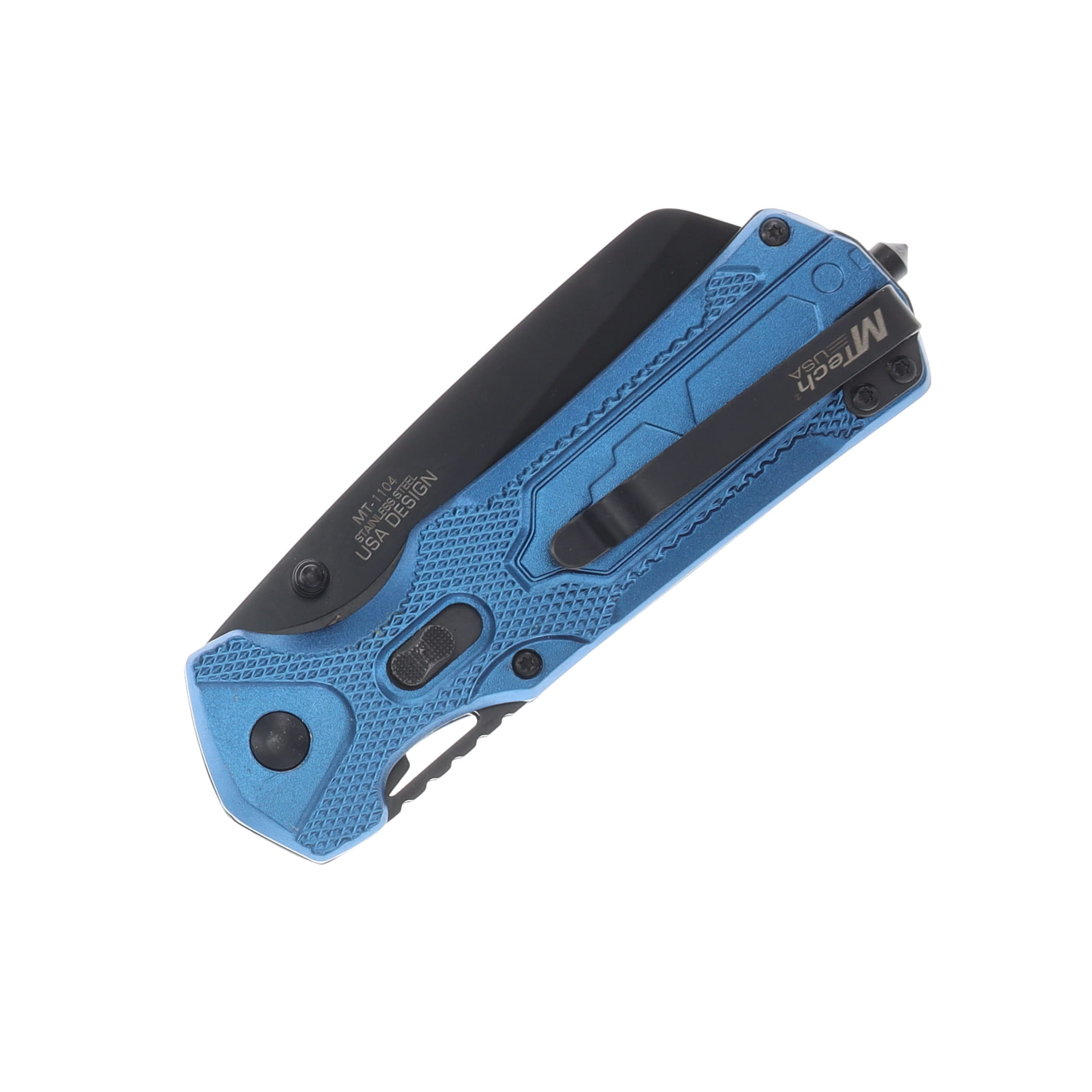 MTech USA Multitool Folding Knife Sheepsfoot/Blue Aluminum MCMT1104BL View 5