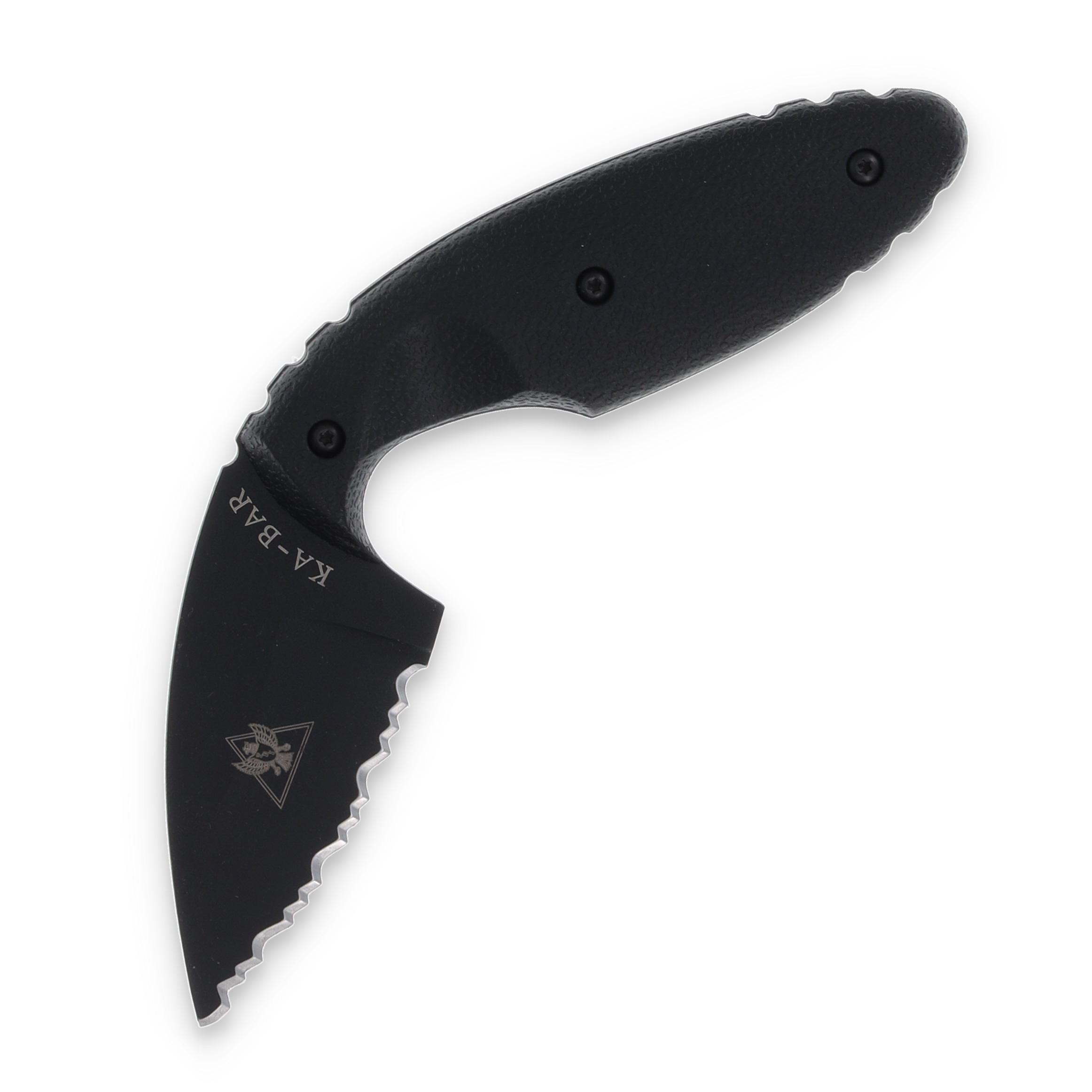 KA-BAR Original TDI Law Enforcement Knife Fixed Blade Serrated Black AUS 8A KA1481 View 1