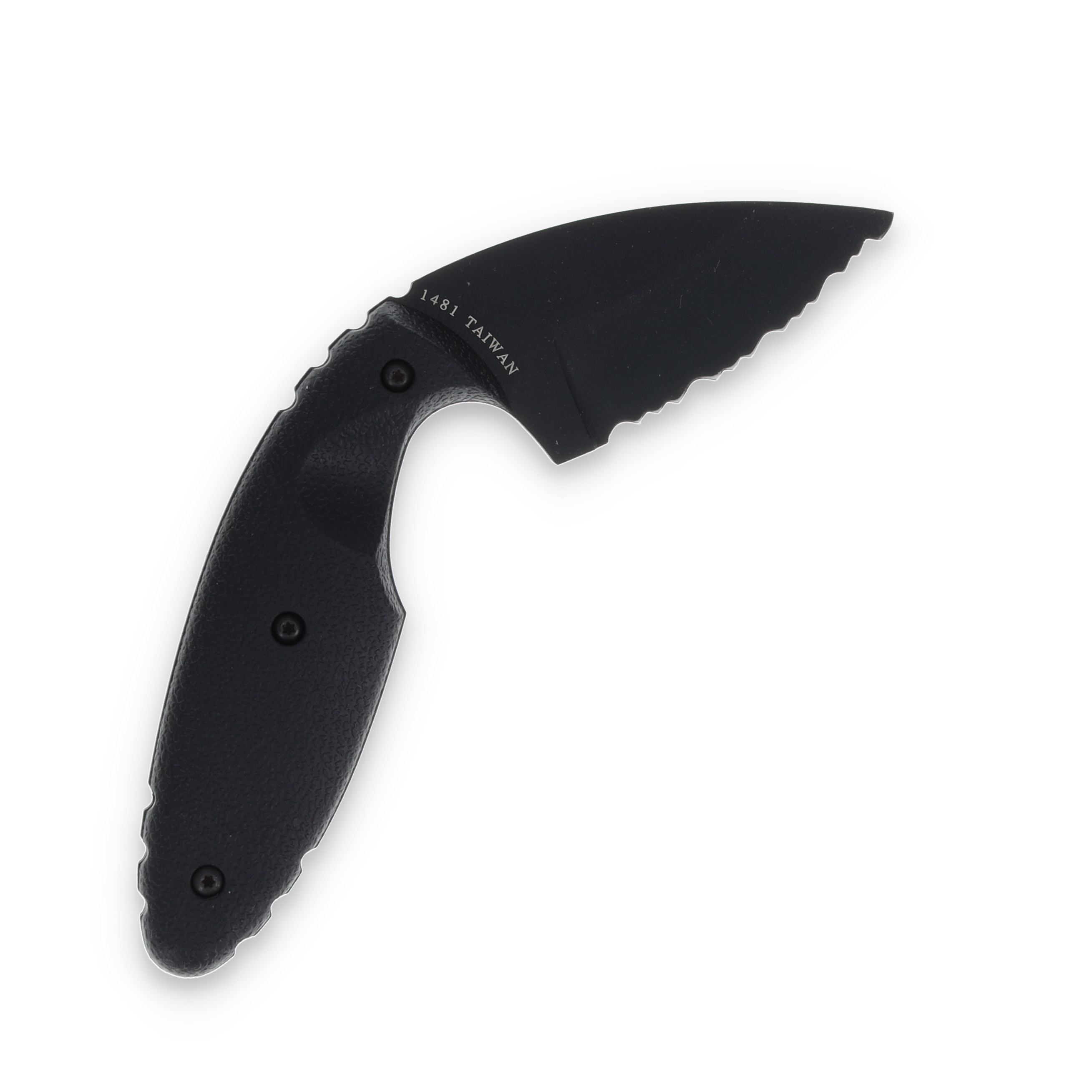 KA-BAR Original TDI Law Enforcement Knife Fixed Blade Serrated Black AUS 8A KA1481 View 2