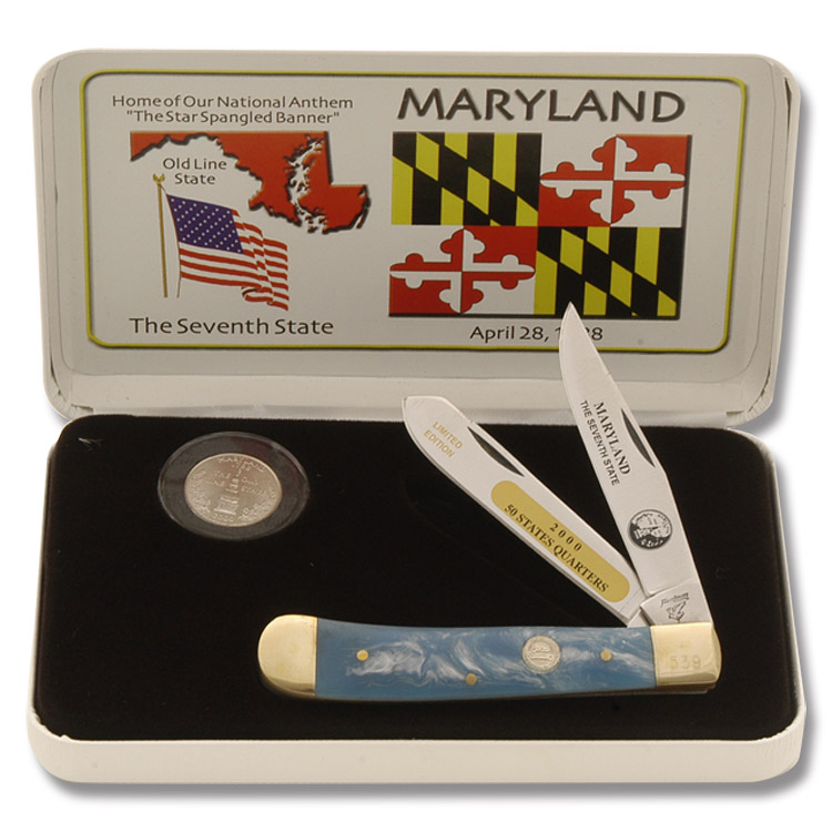 Frost Cutlery Maryland State Quarter & Trapper Collector Set FR312MD View 1