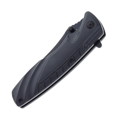 Tac Xtreme Black Jaguar 3.75in Plain Black Modified Clip Point View 7